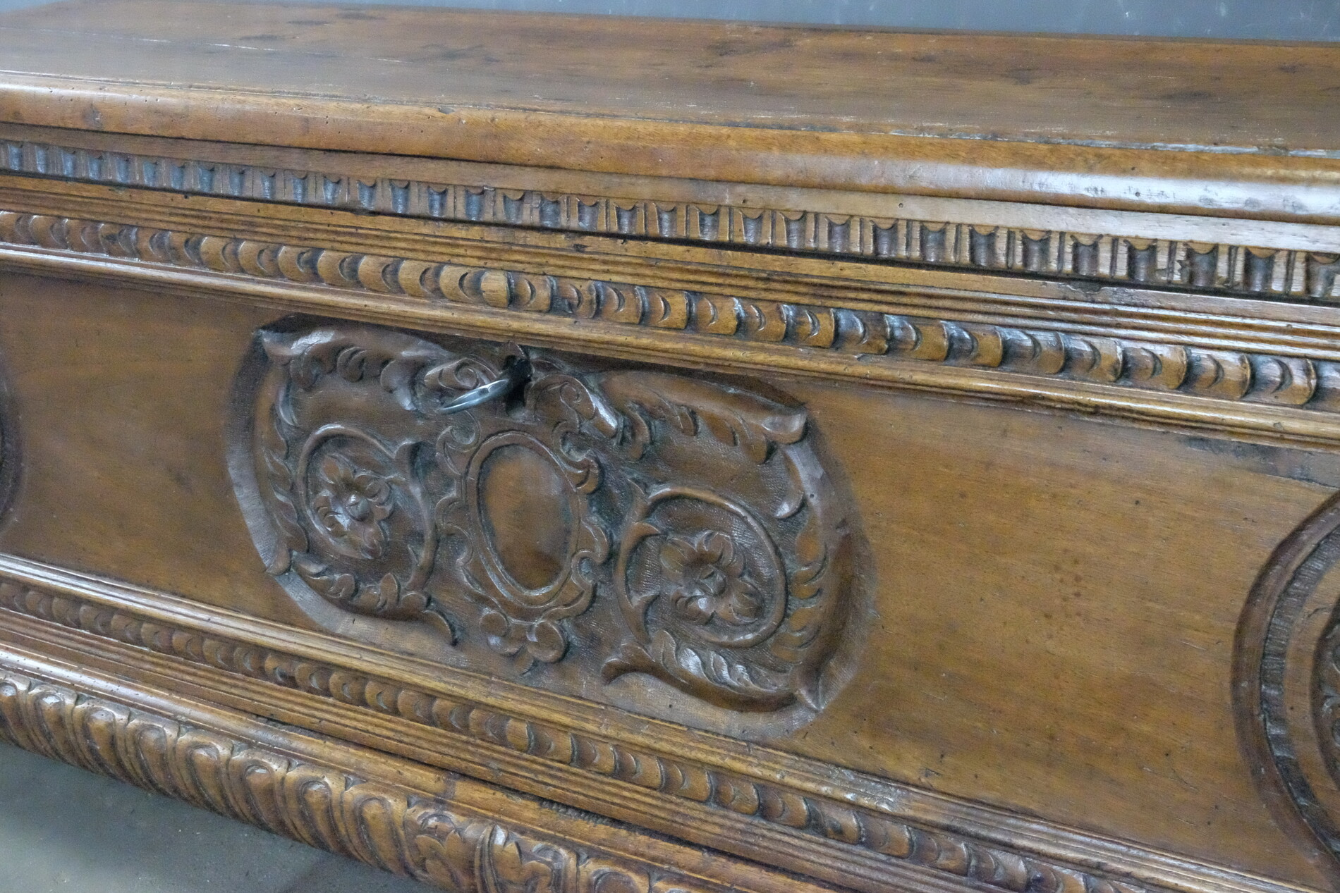 17th century Fine Walnut Italian Cassone