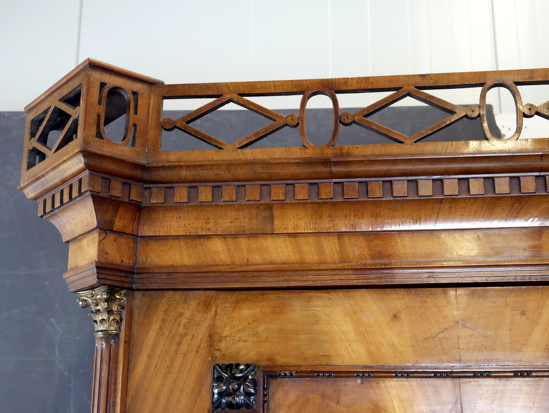 Beautiful Golden-Blond Mahogany Cabinet