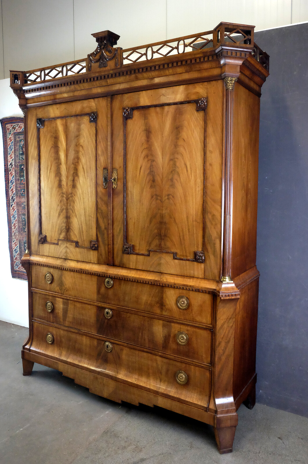 Beautiful Golden-Blond Mahogany Cabinet