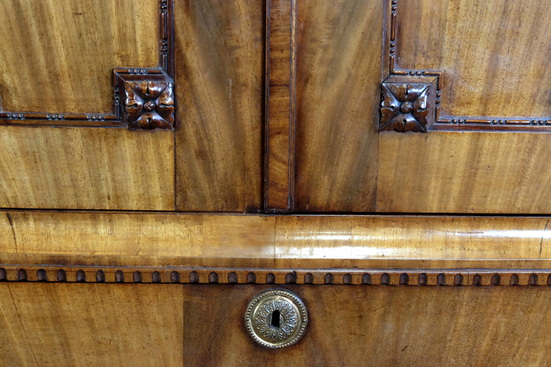 Beautiful Golden-Blond Mahogany Cabinet