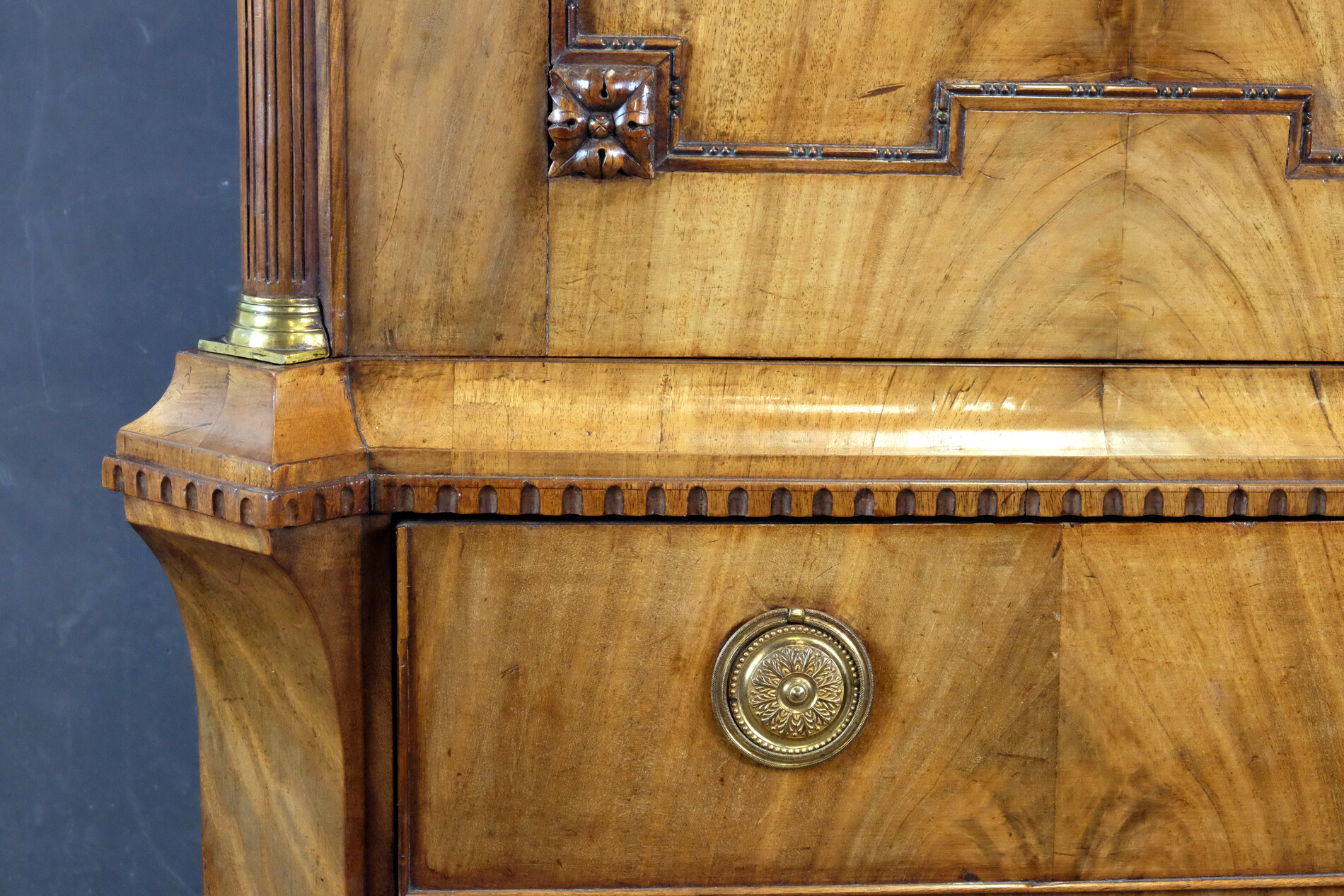 Beautiful Golden-Blond Mahogany Cabinet