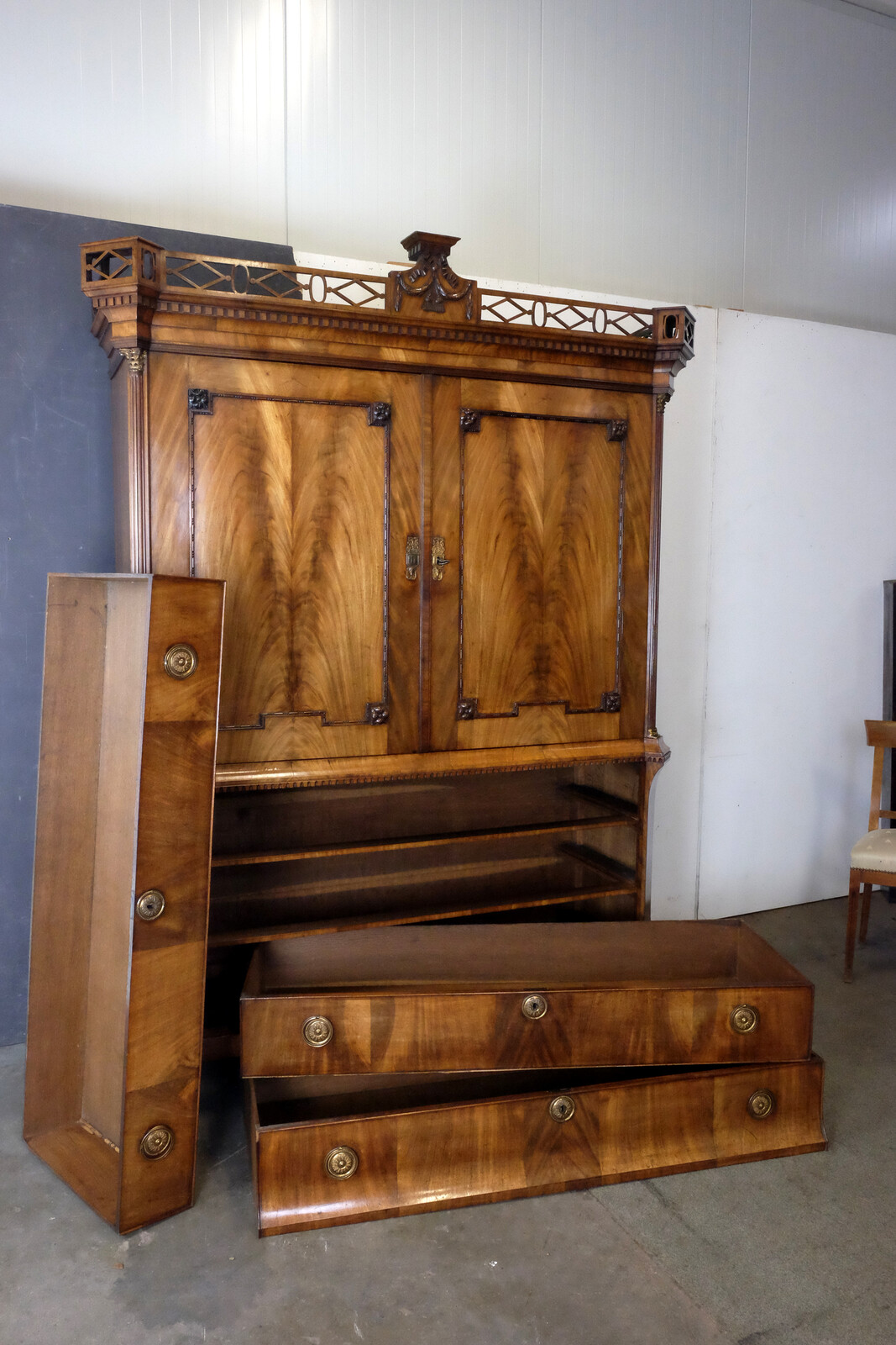 Beautiful Golden-Blond Mahogany Cabinet