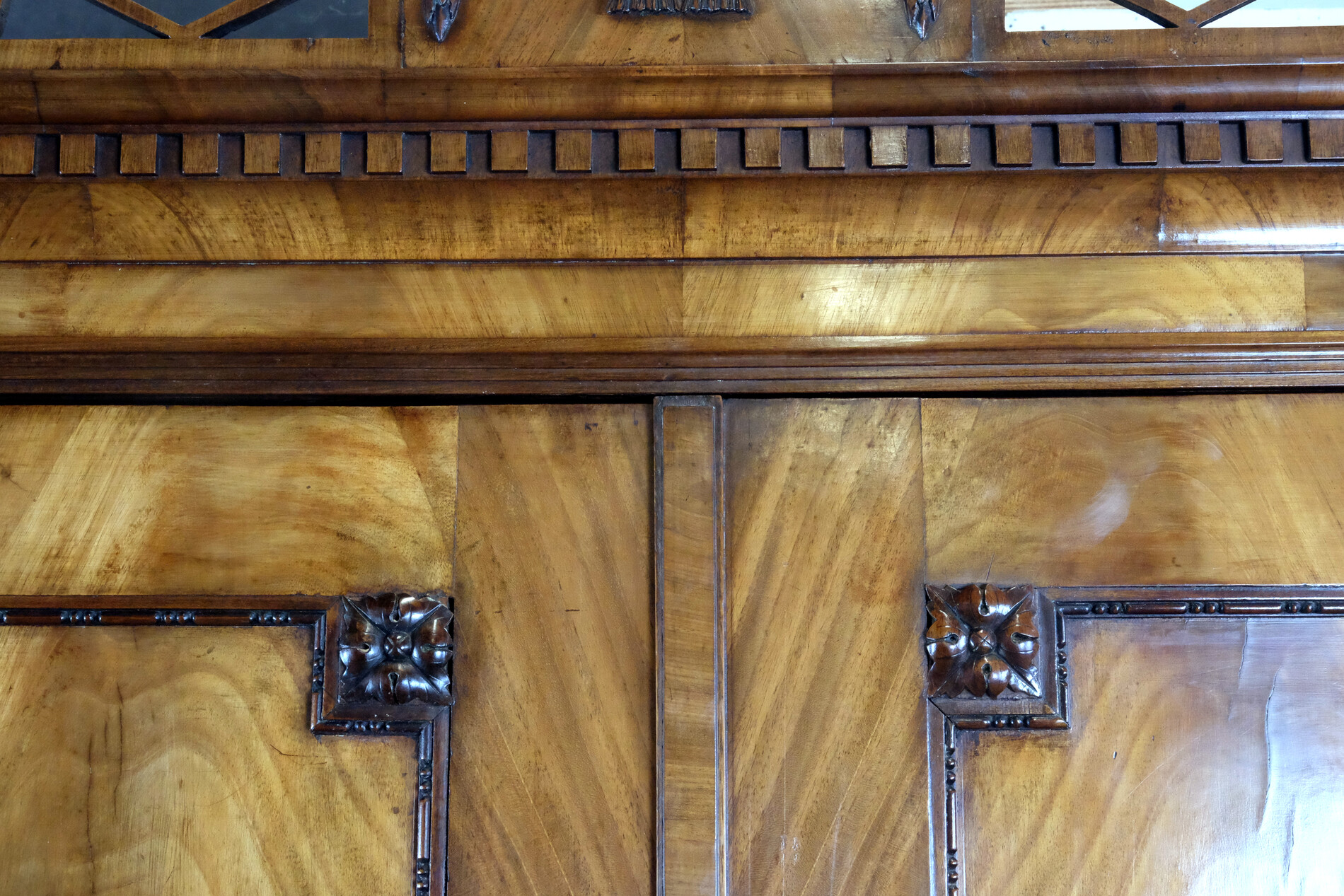 Beautiful Golden-Blond Mahogany Cabinet