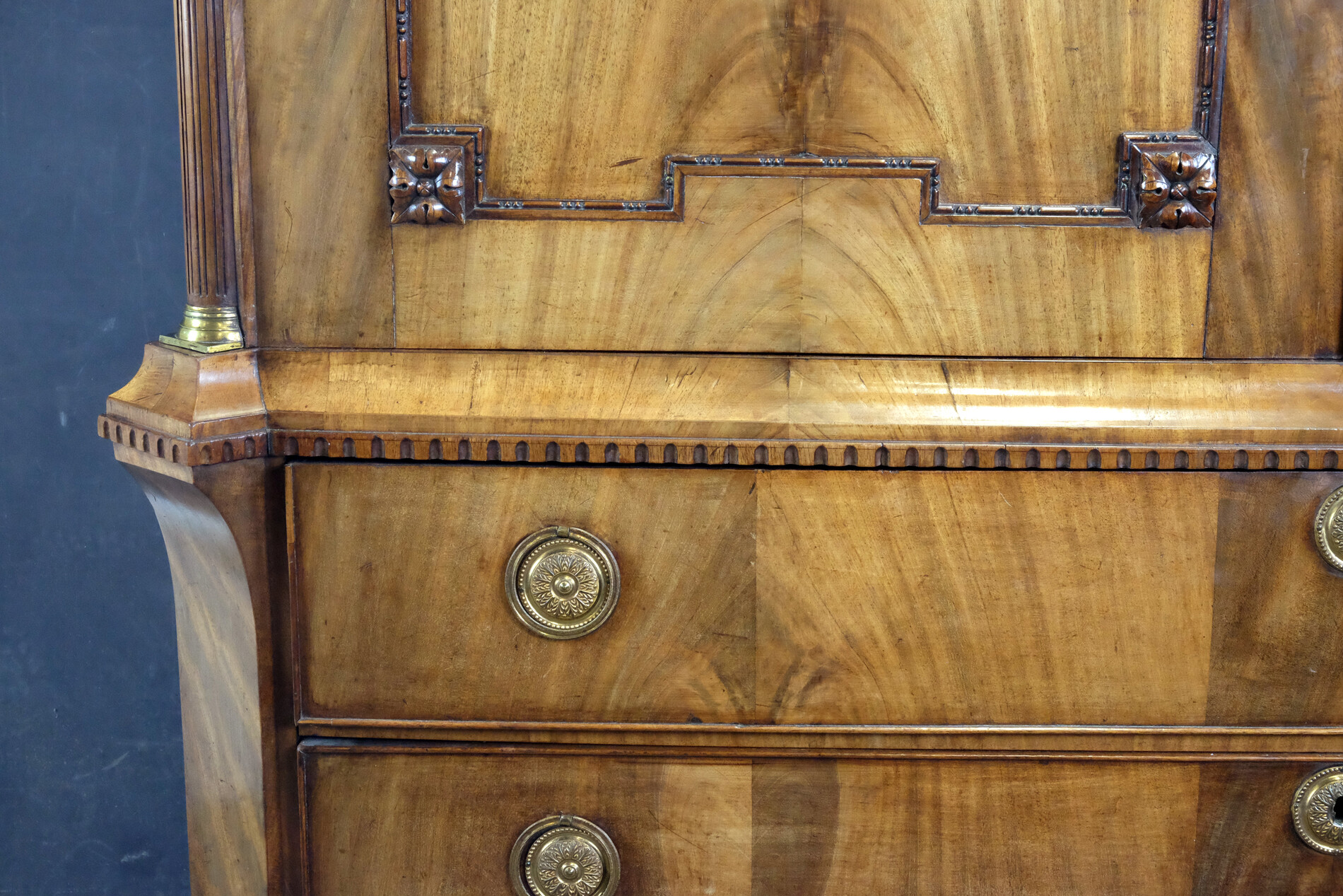 Beautiful Golden-Blond Mahogany Cabinet