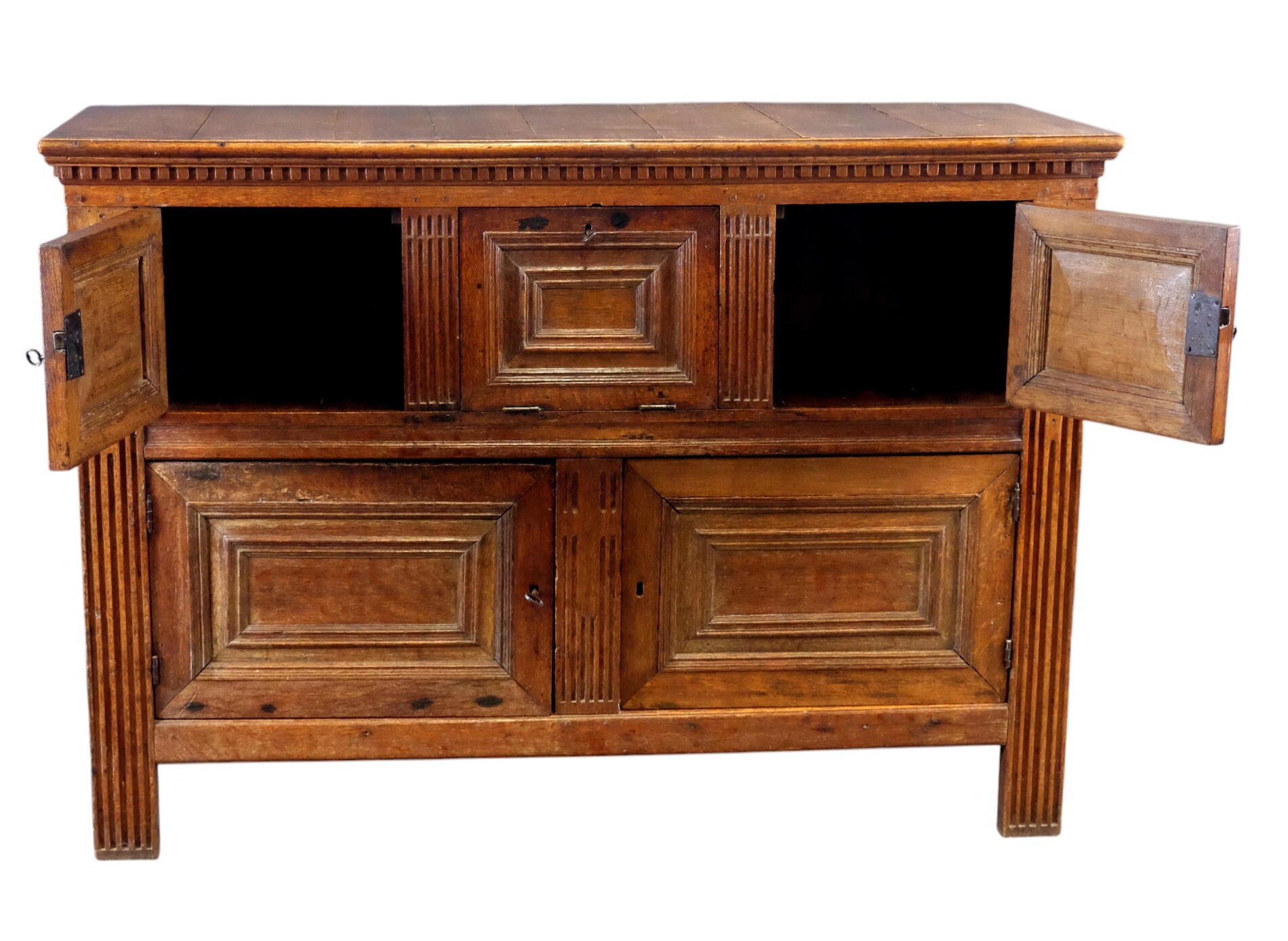 Brabant five-door cupboard, also called a milk cupboard.