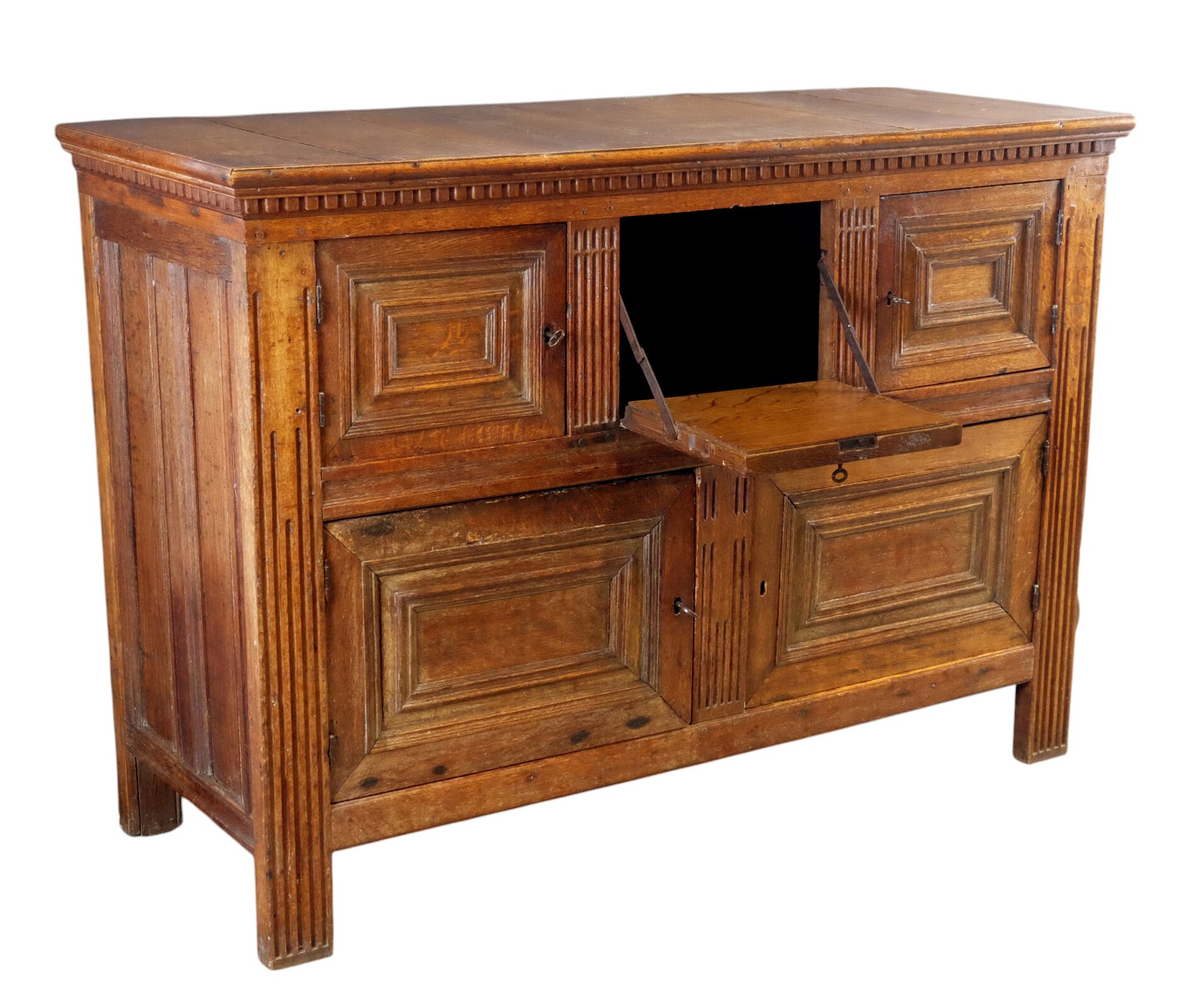 Brabant five-door cupboard, also called a milk cupboard.