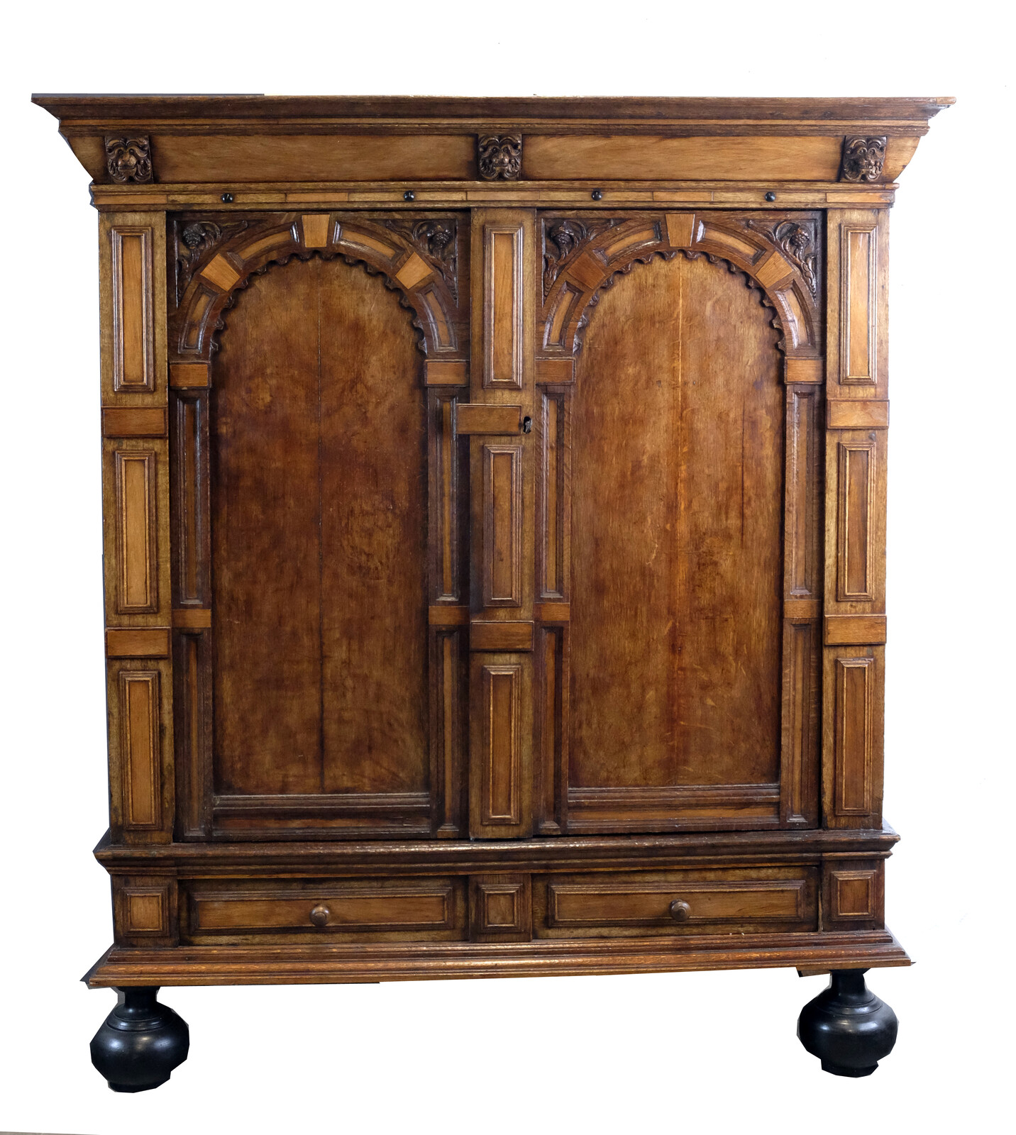 Dutch 17th century Arched Cabinet 