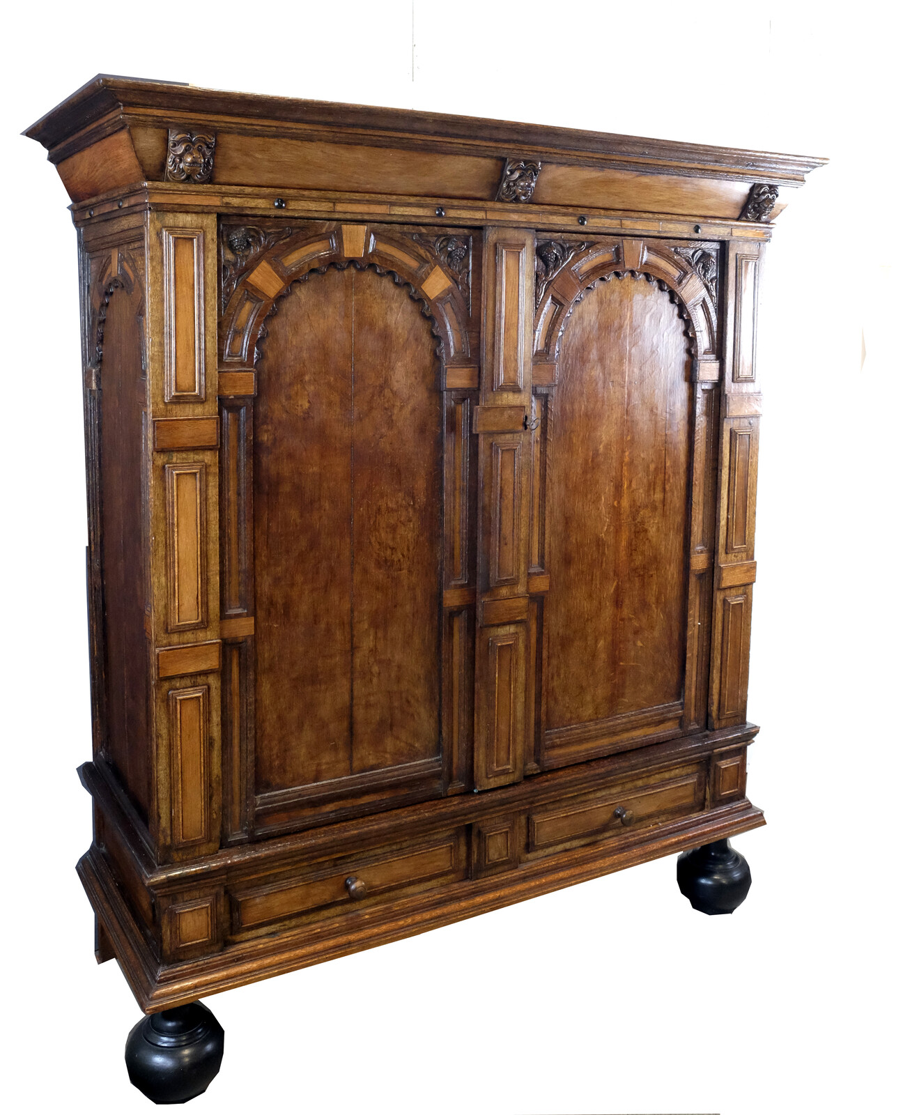 Dutch 17th century Arched Cabinet 