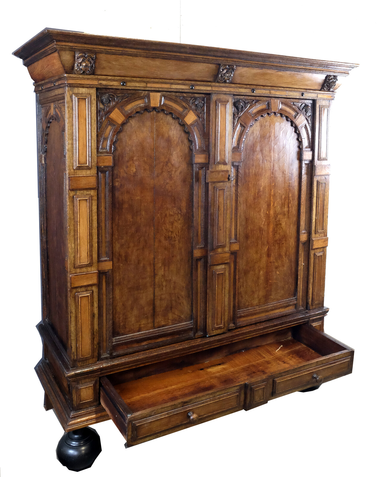 Dutch 17th century Arched Cabinet 
