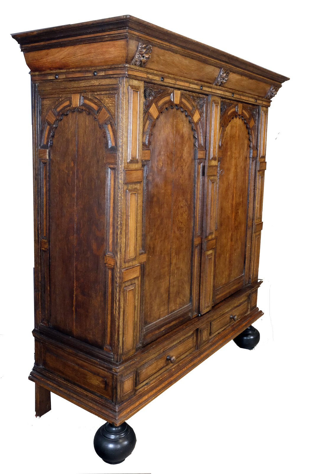 Dutch 17th century Arched Cabinet 
