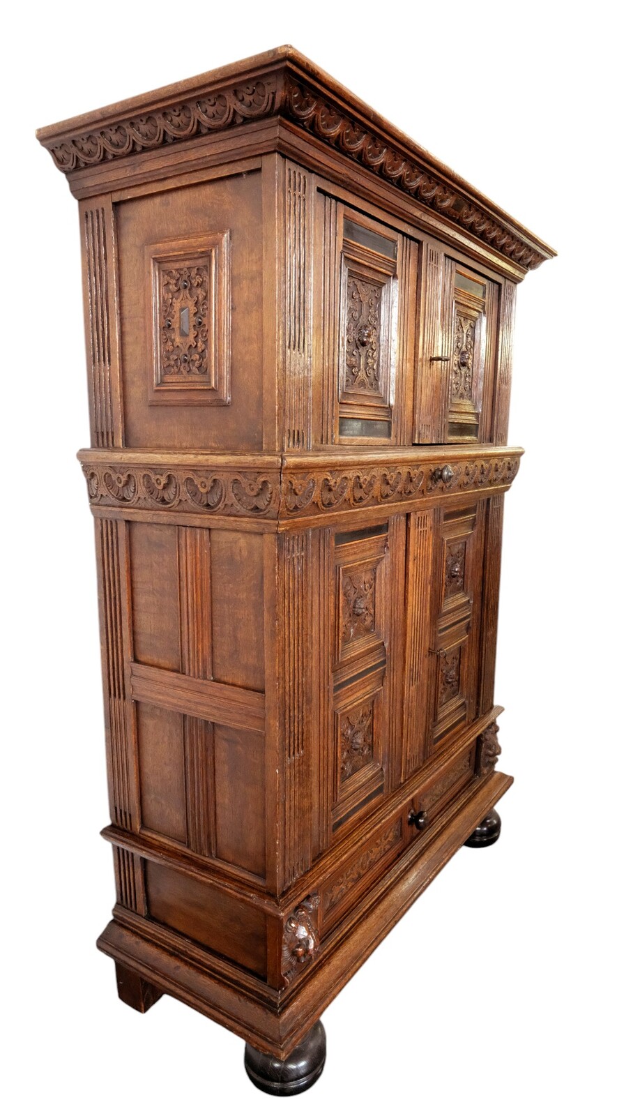 Dutch 17th century Oak Pilasterkast
