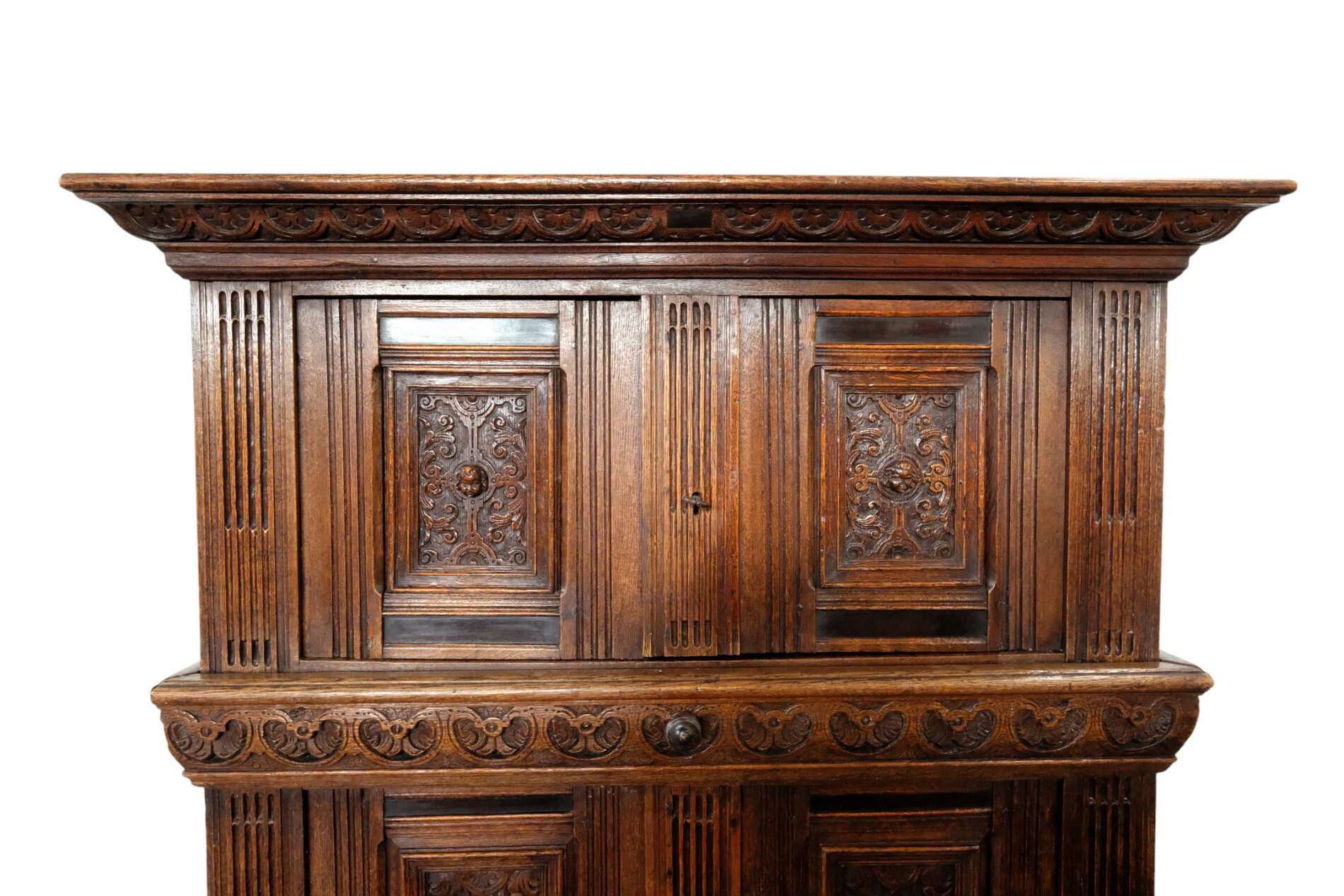 Dutch 17th century Oak Pilasterkast