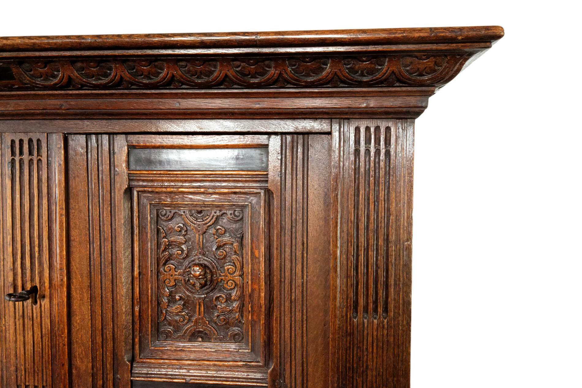 Dutch 17th century Oak Pilasterkast