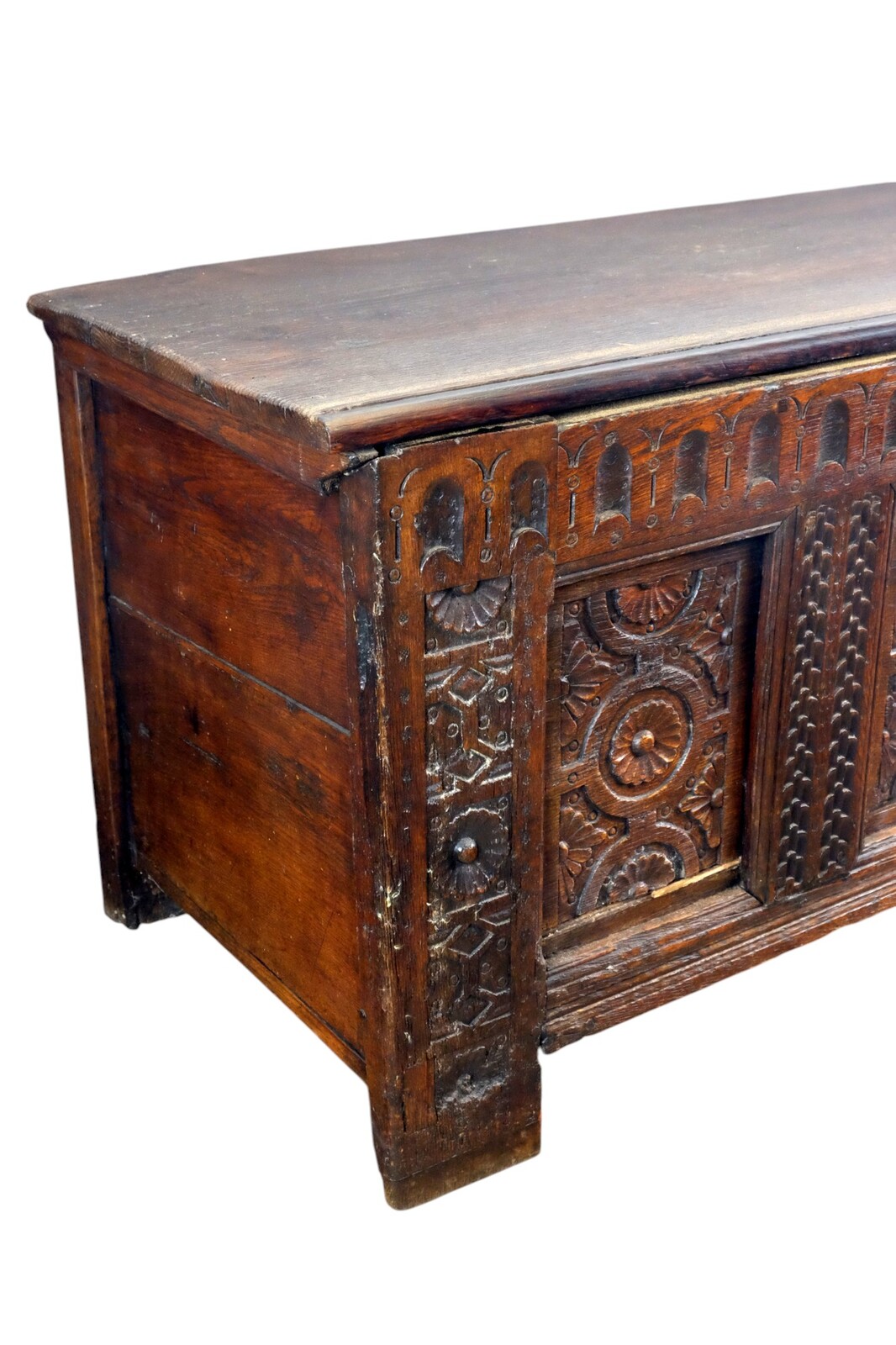 Early Dutch Chest with great carving