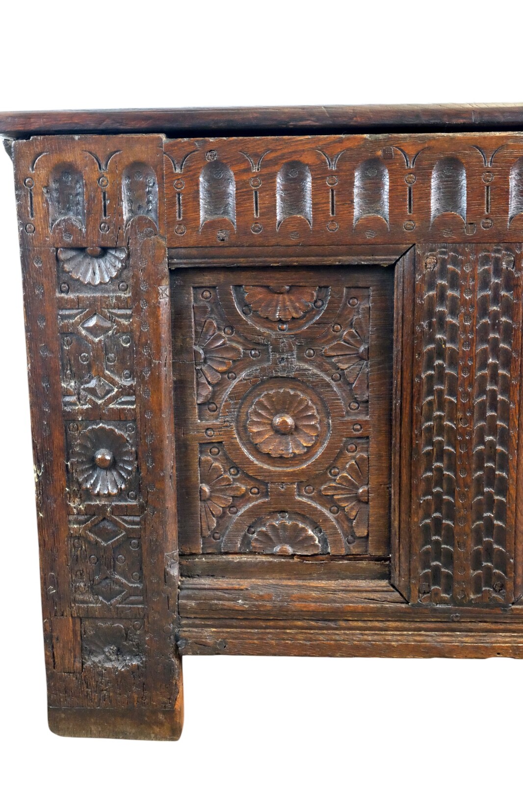 Early Dutch Chest with great carving