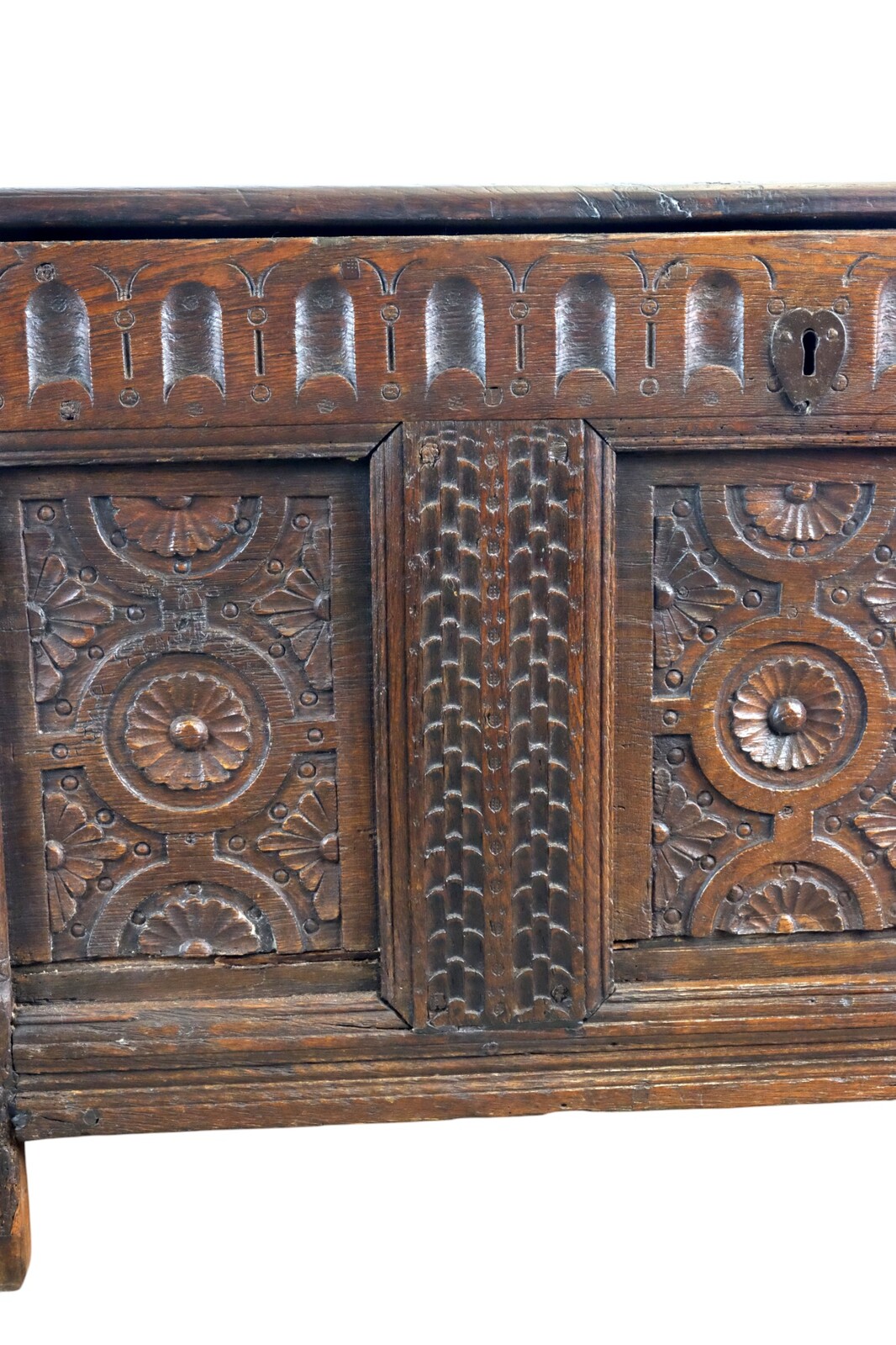 Early Dutch Chest with great carving