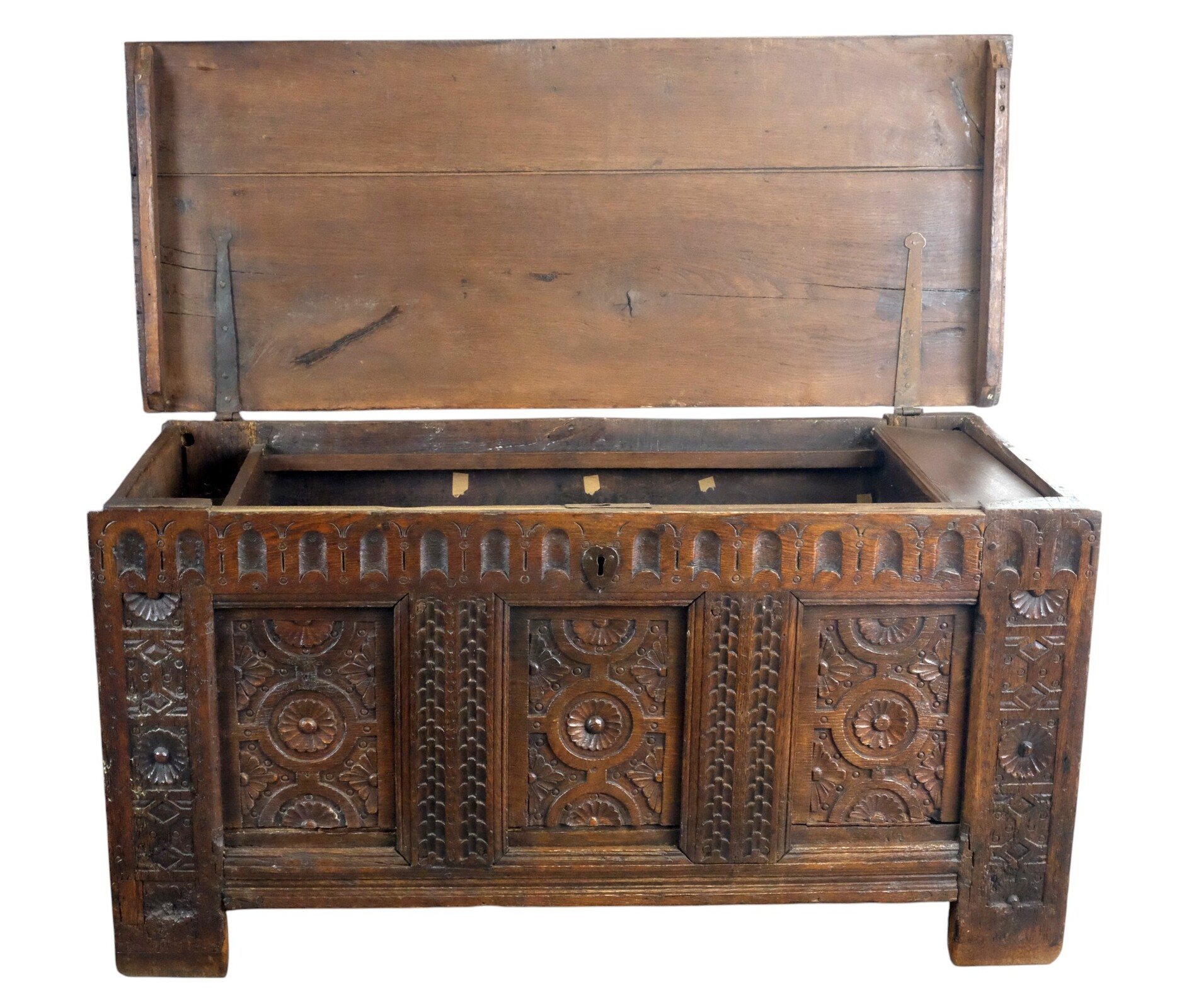 Early Dutch Chest with great carving