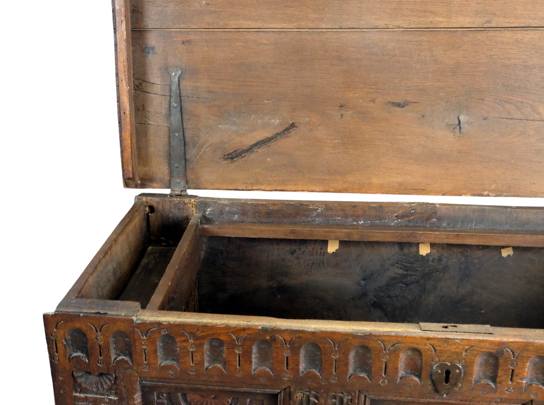 Early Dutch Chest with great carving