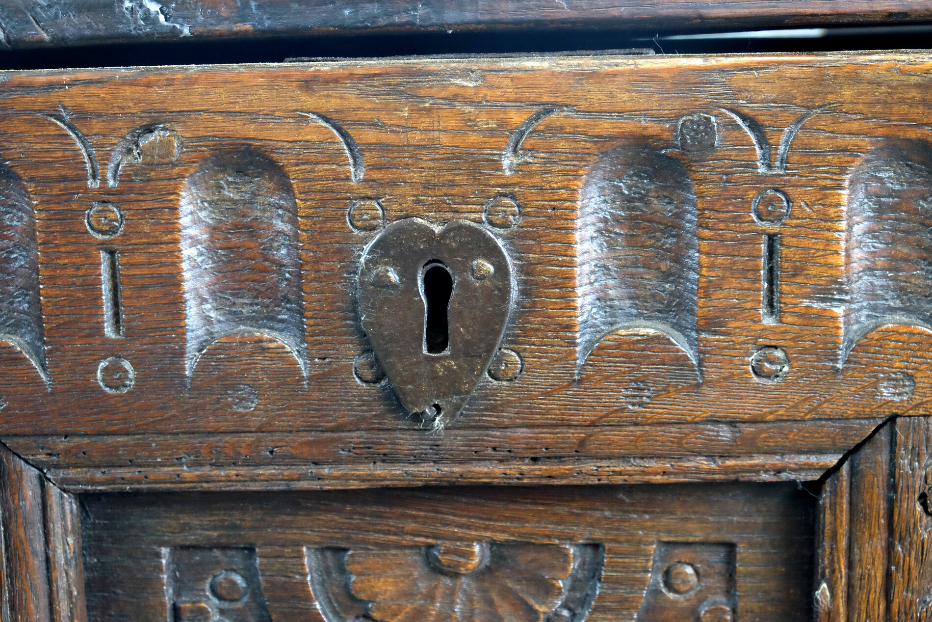 Early Dutch Chest with great carving
