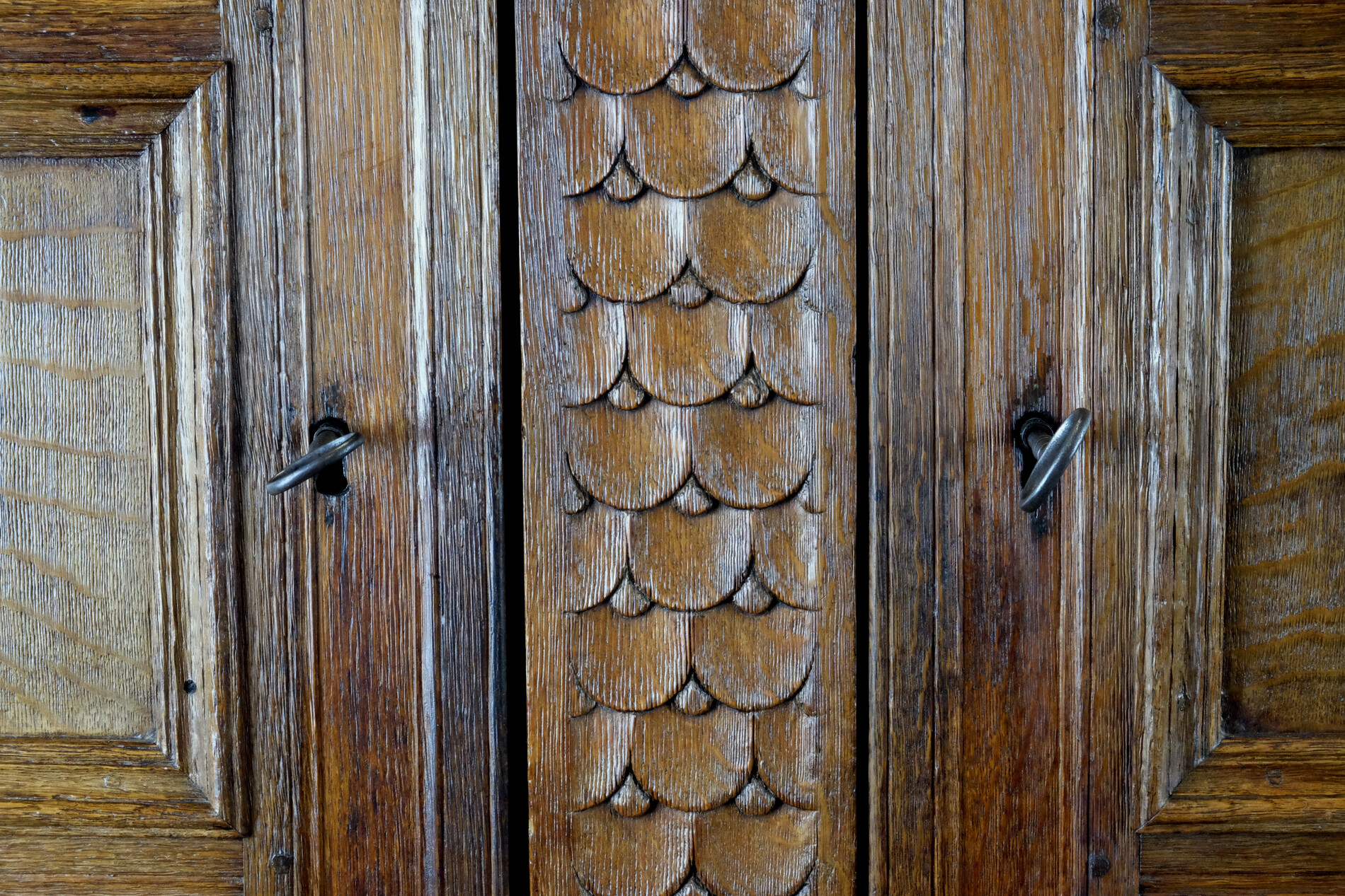 Early Dutch four doors cabinet