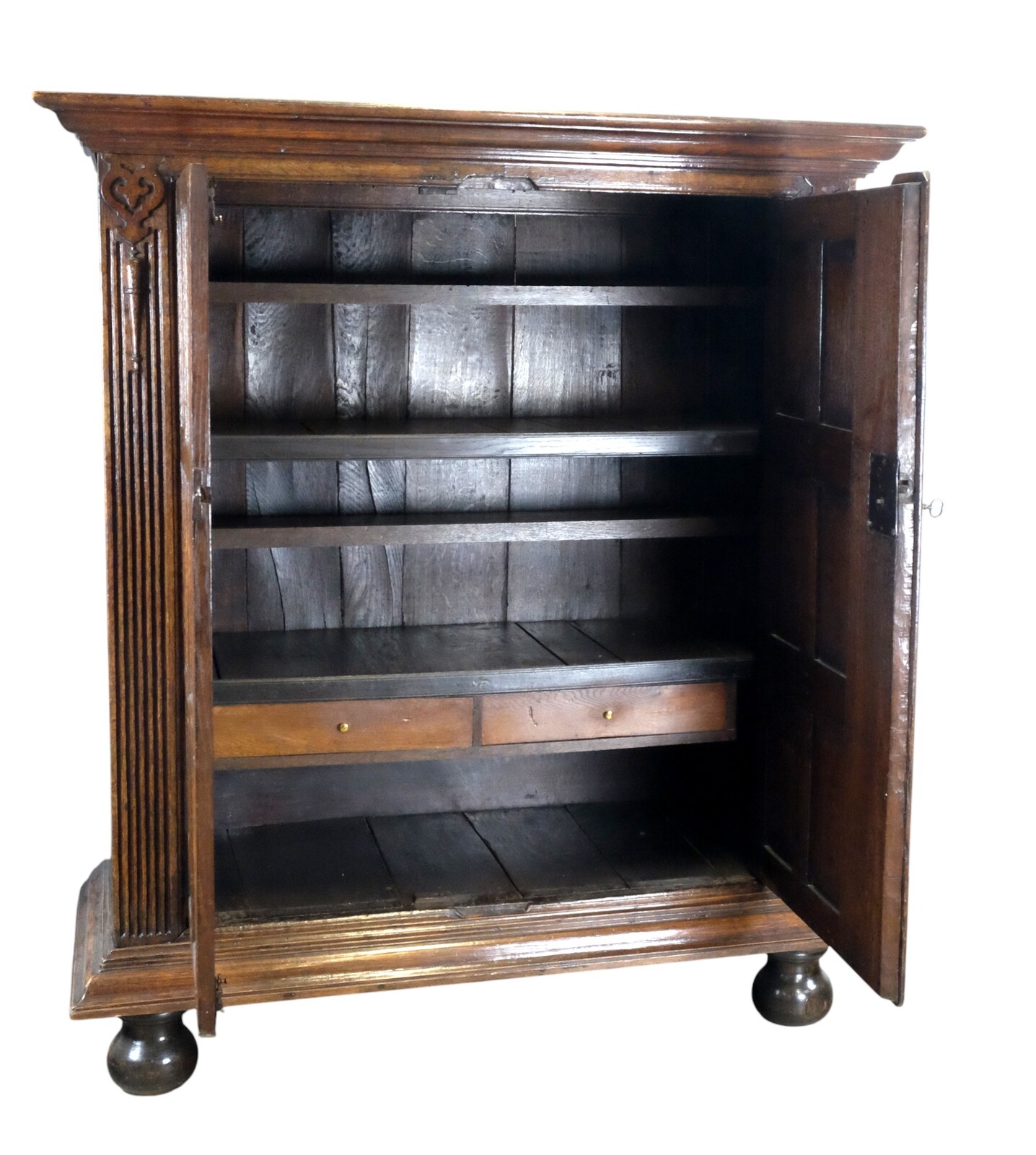 Early Dutch Panel Cabinet. 