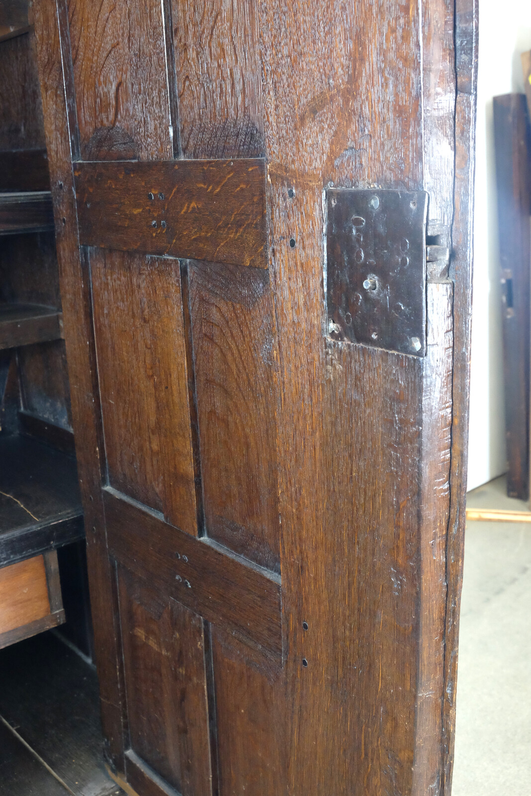 Early Dutch Panel Cabinet. 