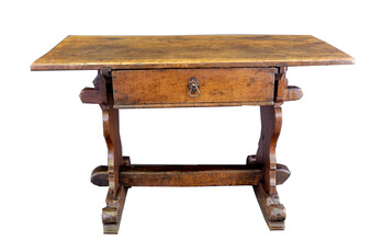 Early German table with drawer
