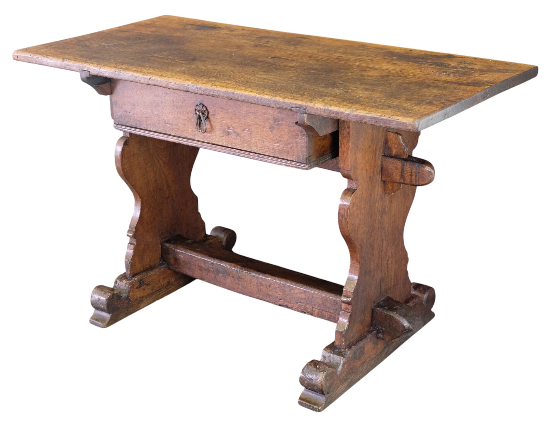 Early German table with drawer