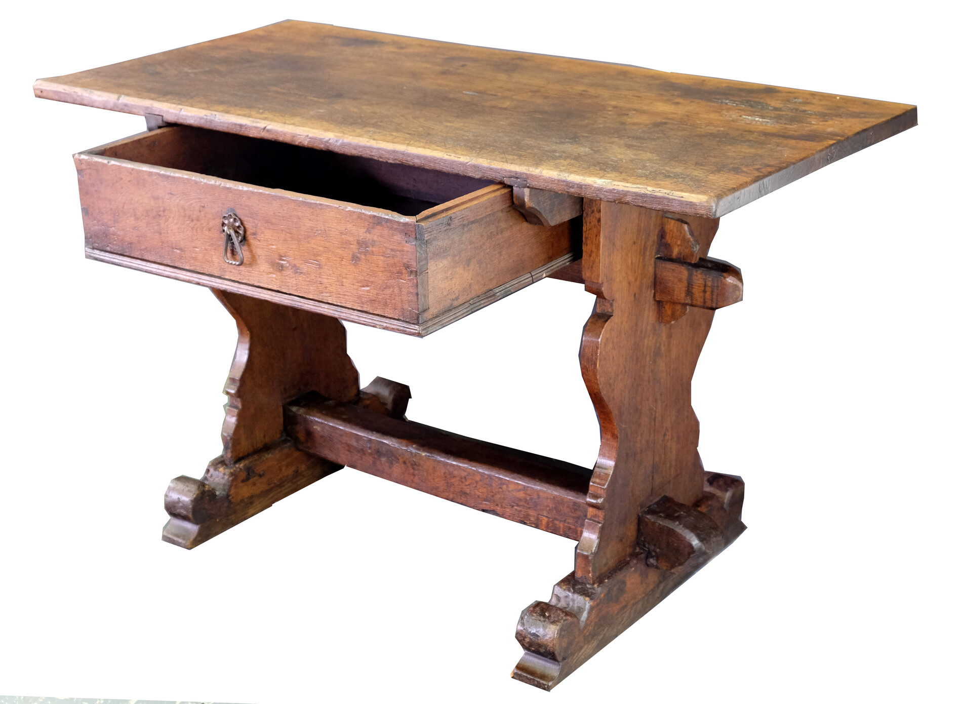 Early German table with drawer