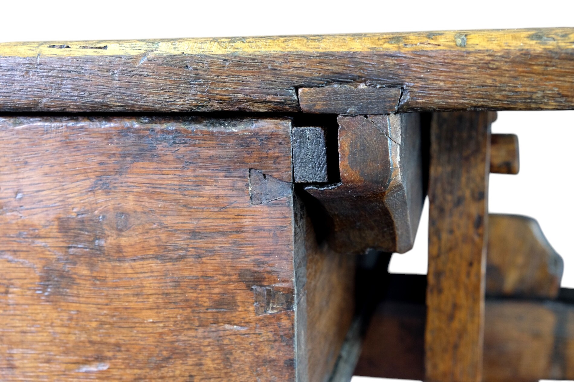 Early German table with drawer