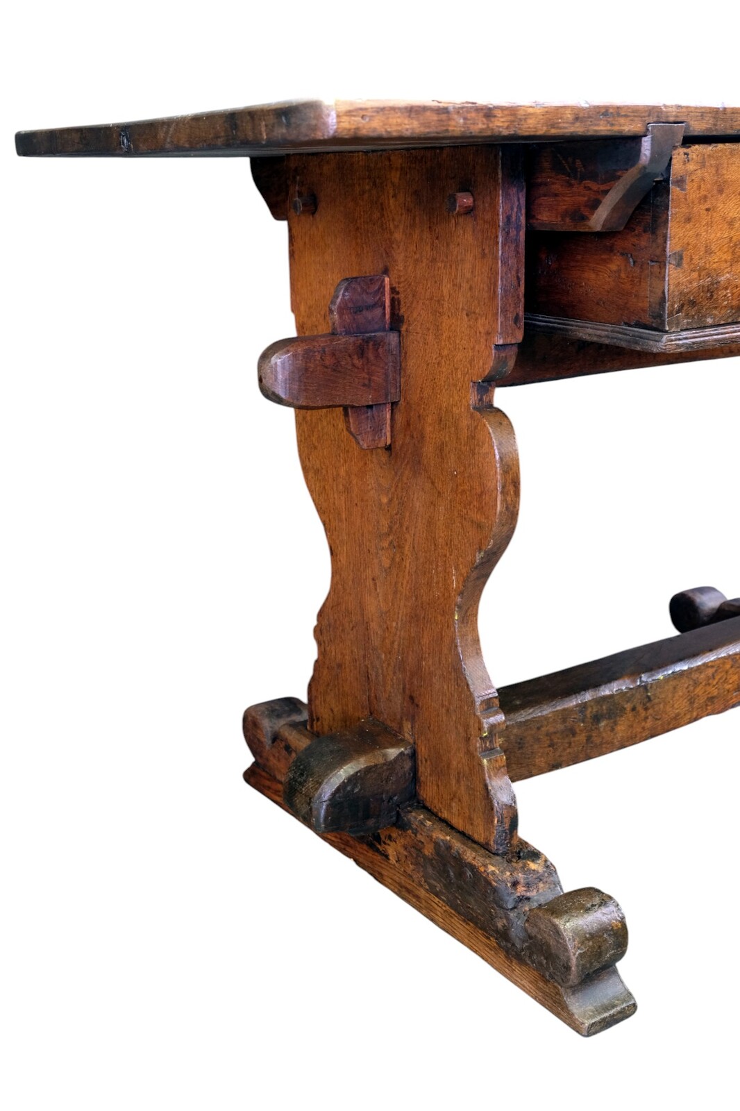 Early German table with drawer