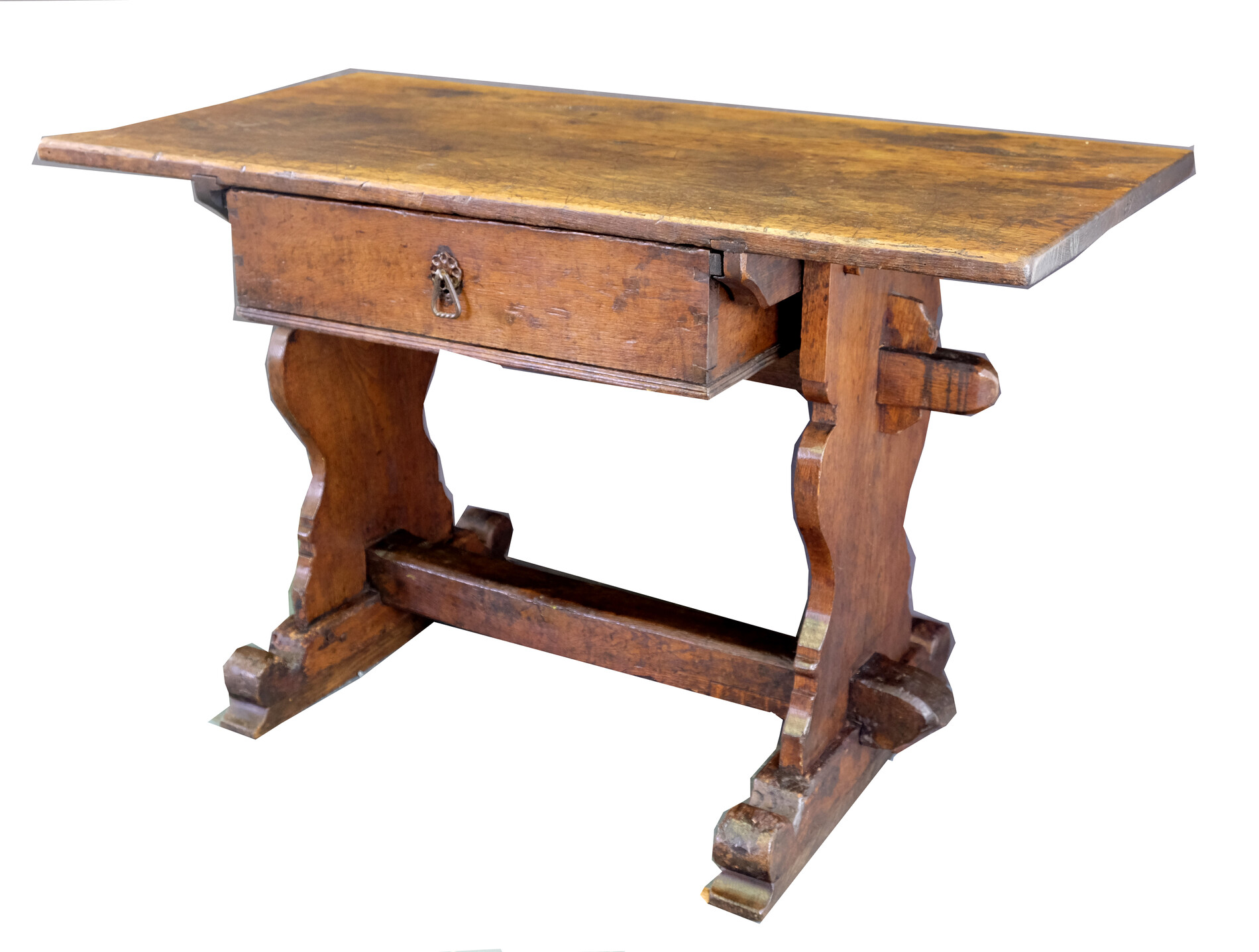 Early German table with drawer