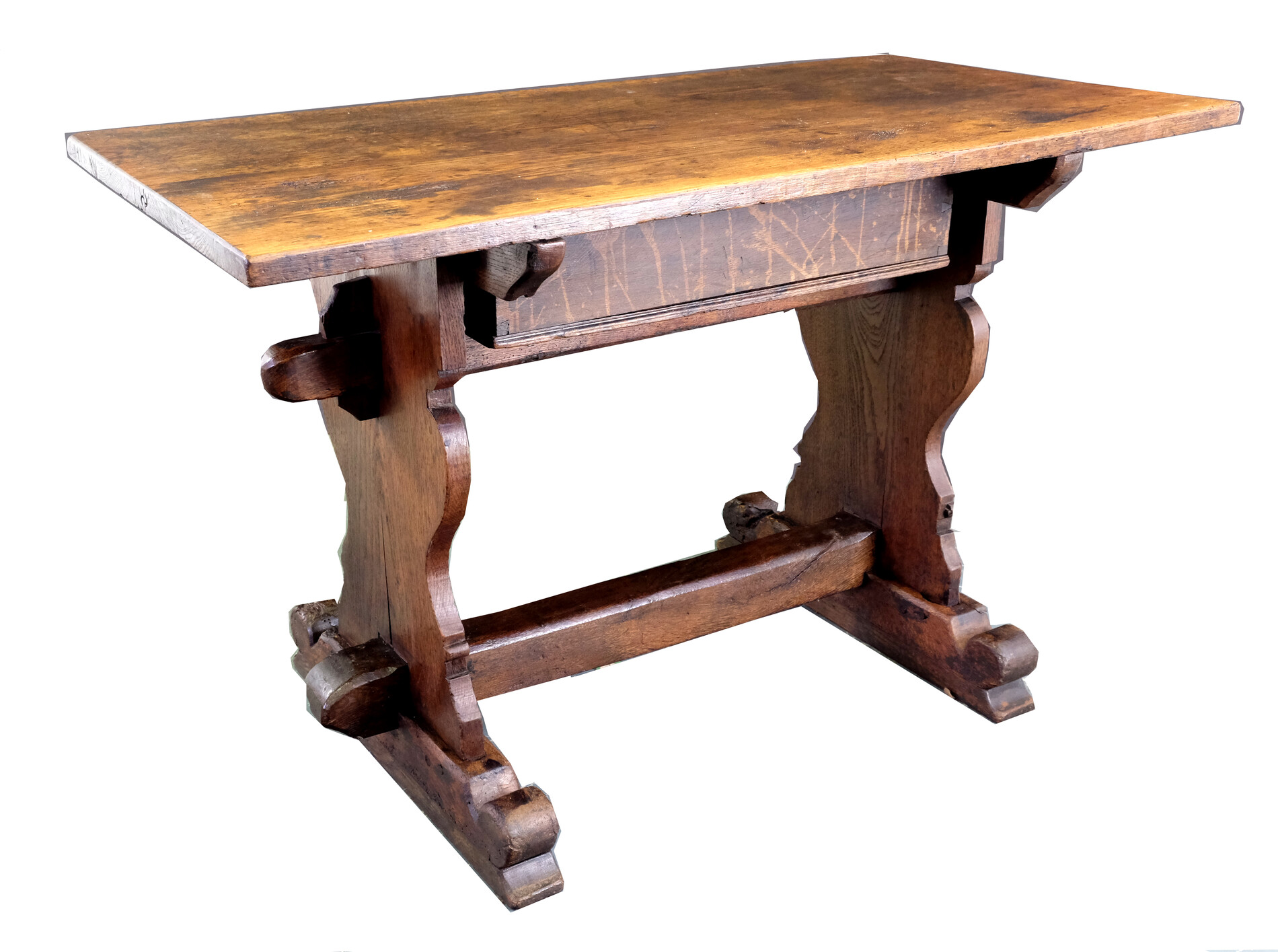Early German table with drawer