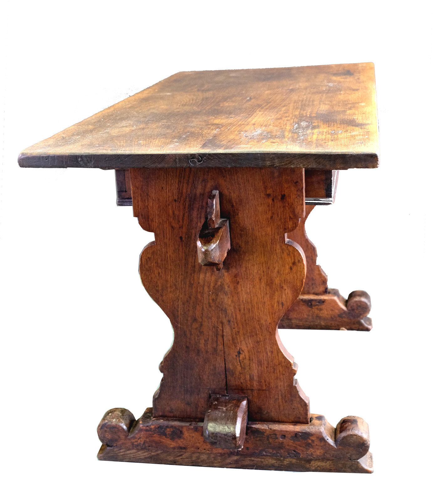 Early German table with drawer