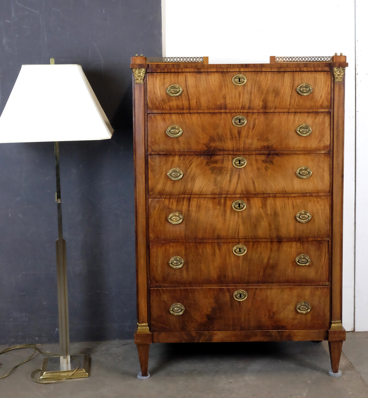 elegant cabinet with drawers. Chiffonnière. 