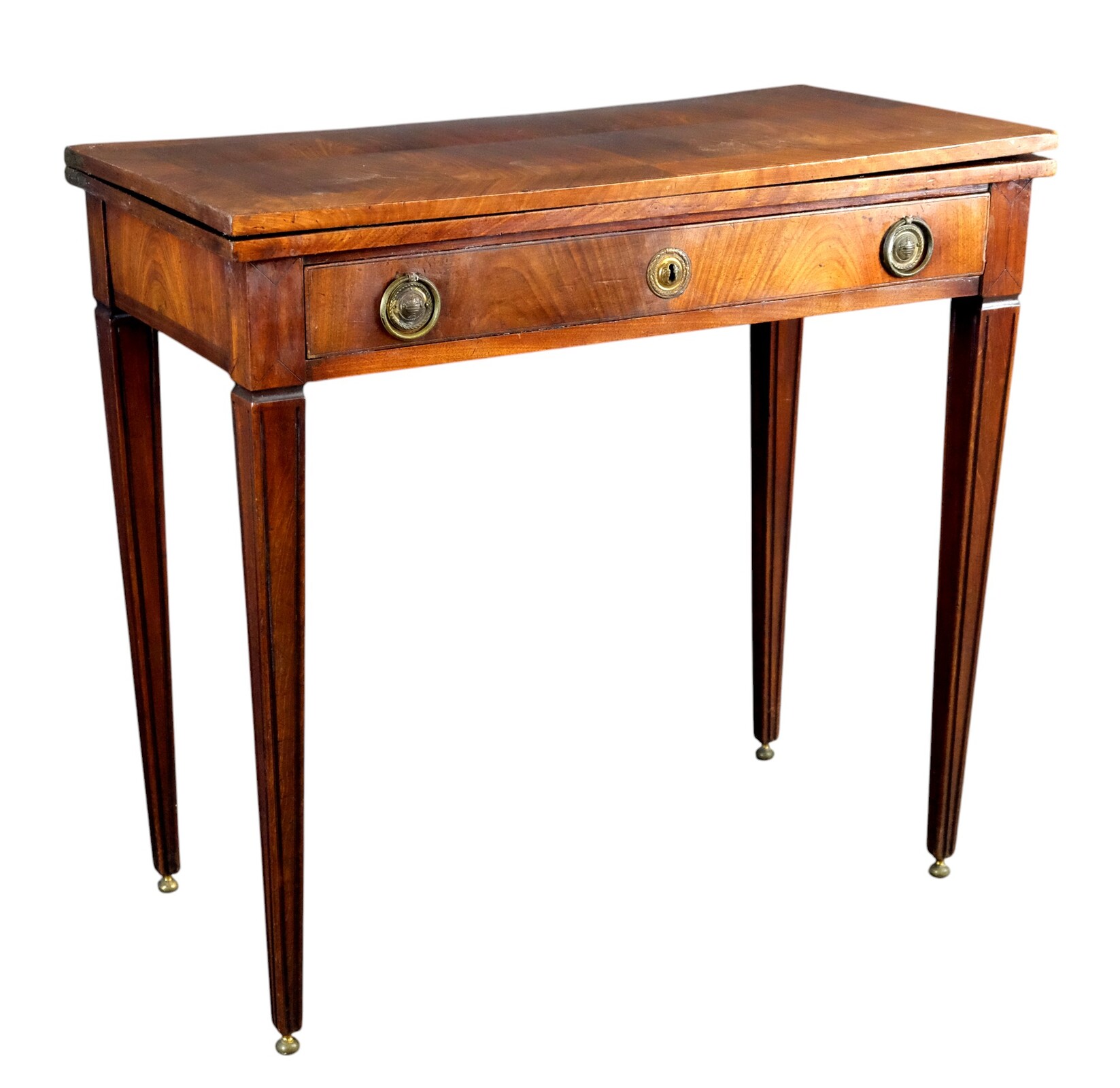 Elegant French Card Table in mahogony.