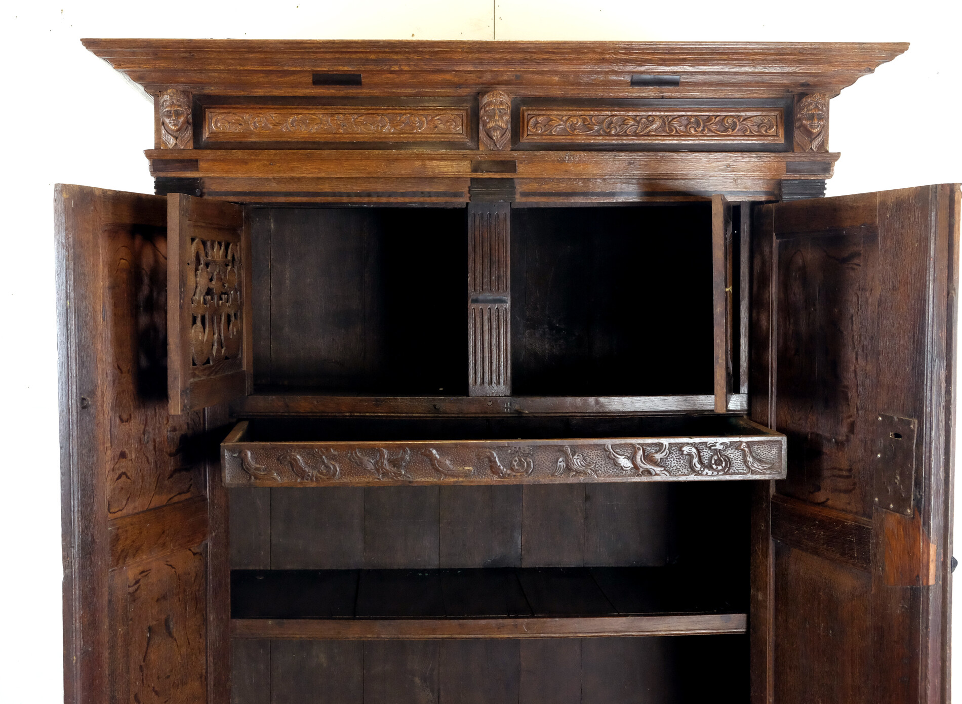 Fine Dutch 17th Century paneled Cabinet 