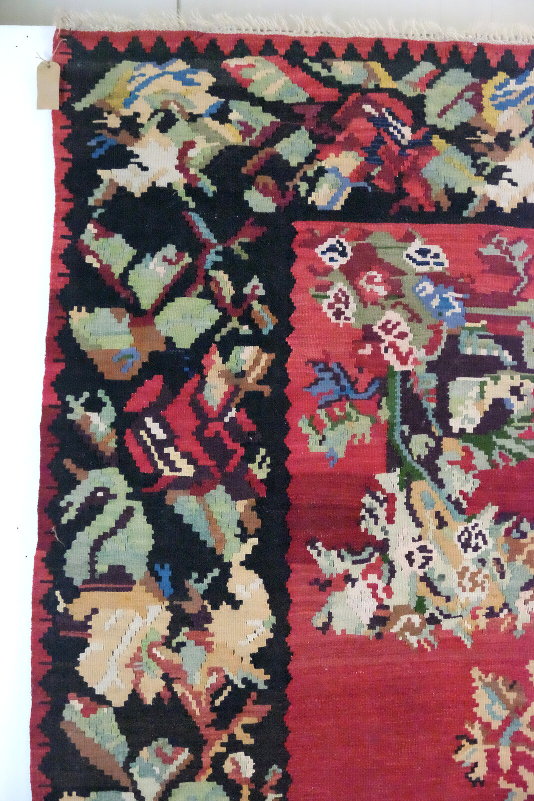 Fine large rose kilim, Karabach 