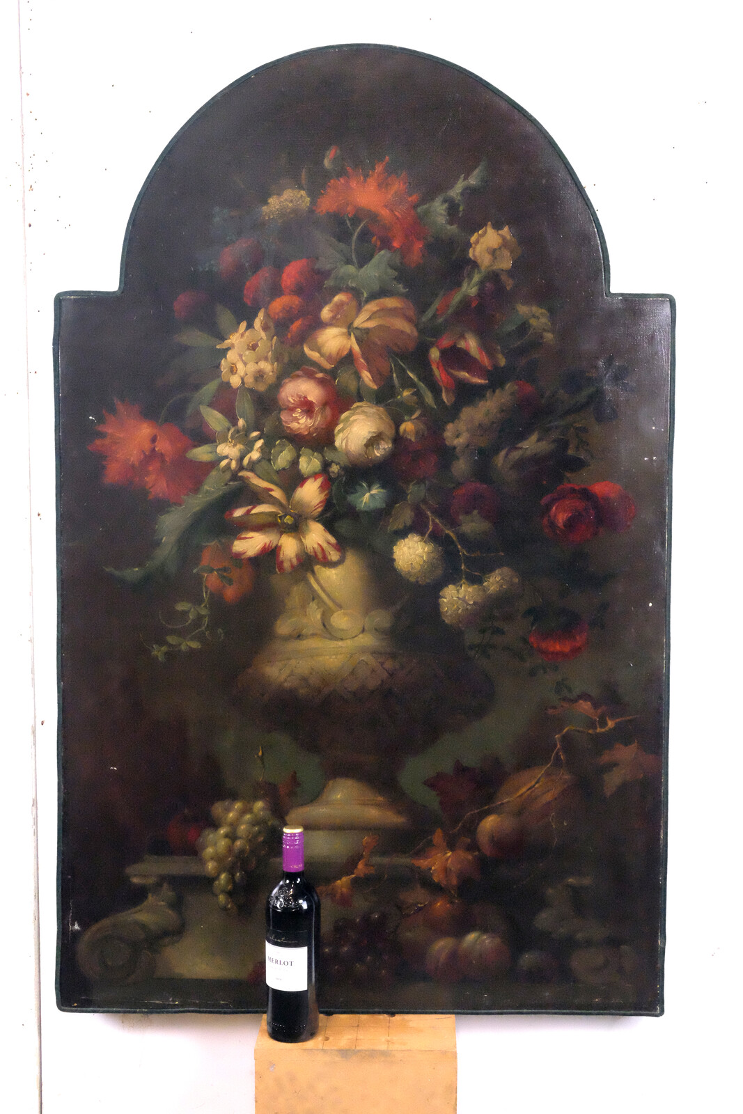 Flower still life, oil on canvas