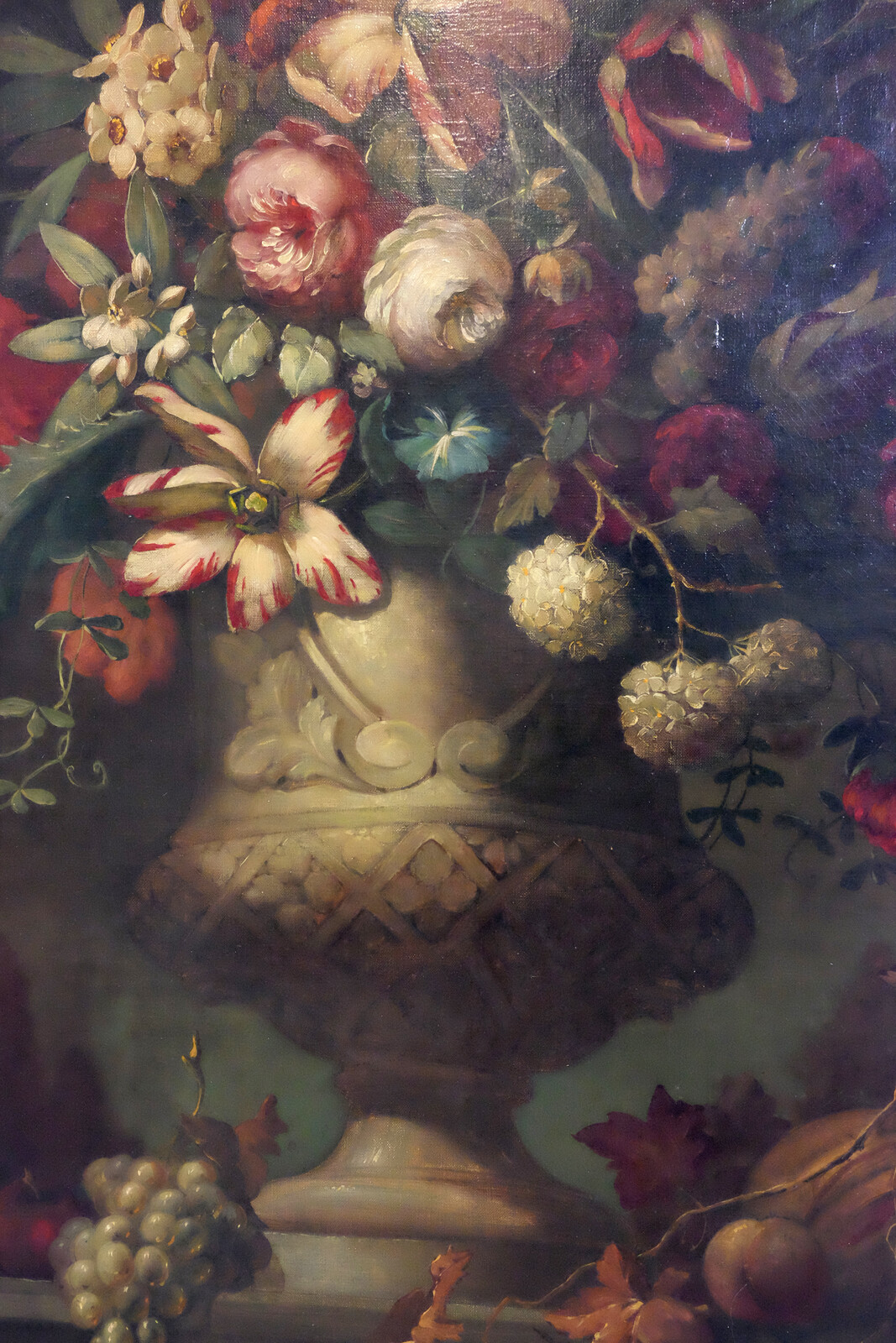Flower still life, oil on canvas
