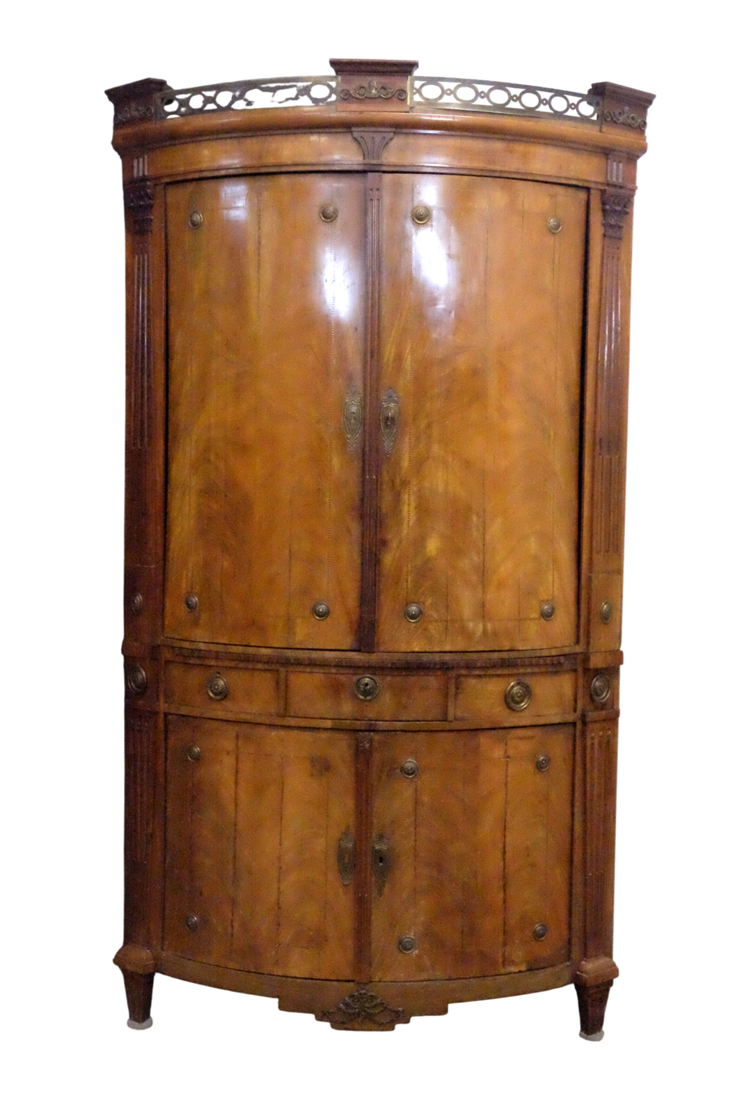 French Louis XVI Corner Cabinet