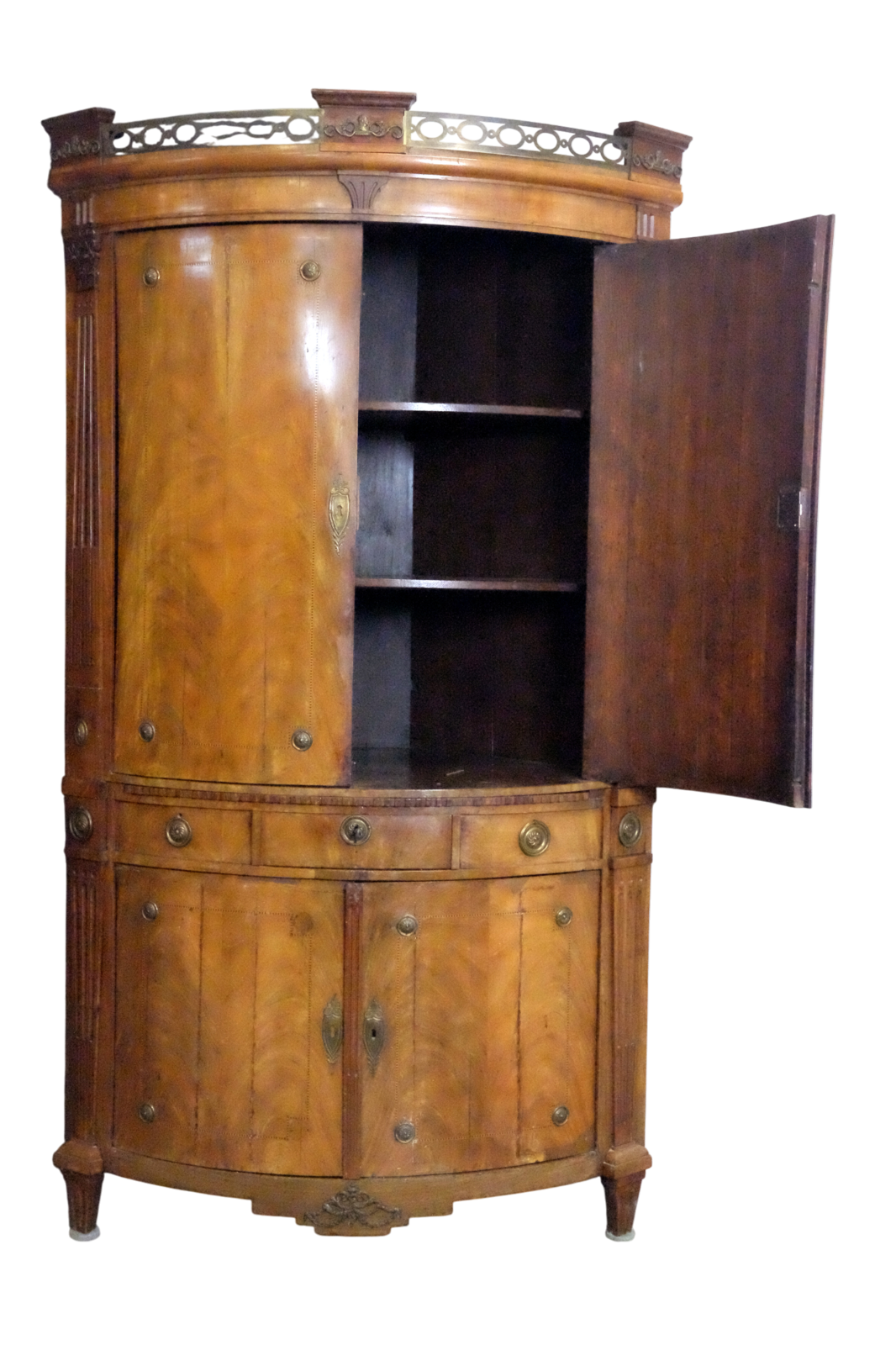 French Louis XVI Corner Cabinet