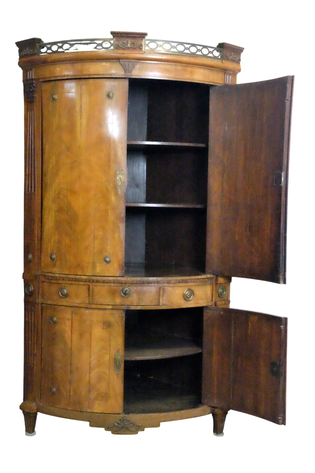 French Louis XVI Corner Cabinet