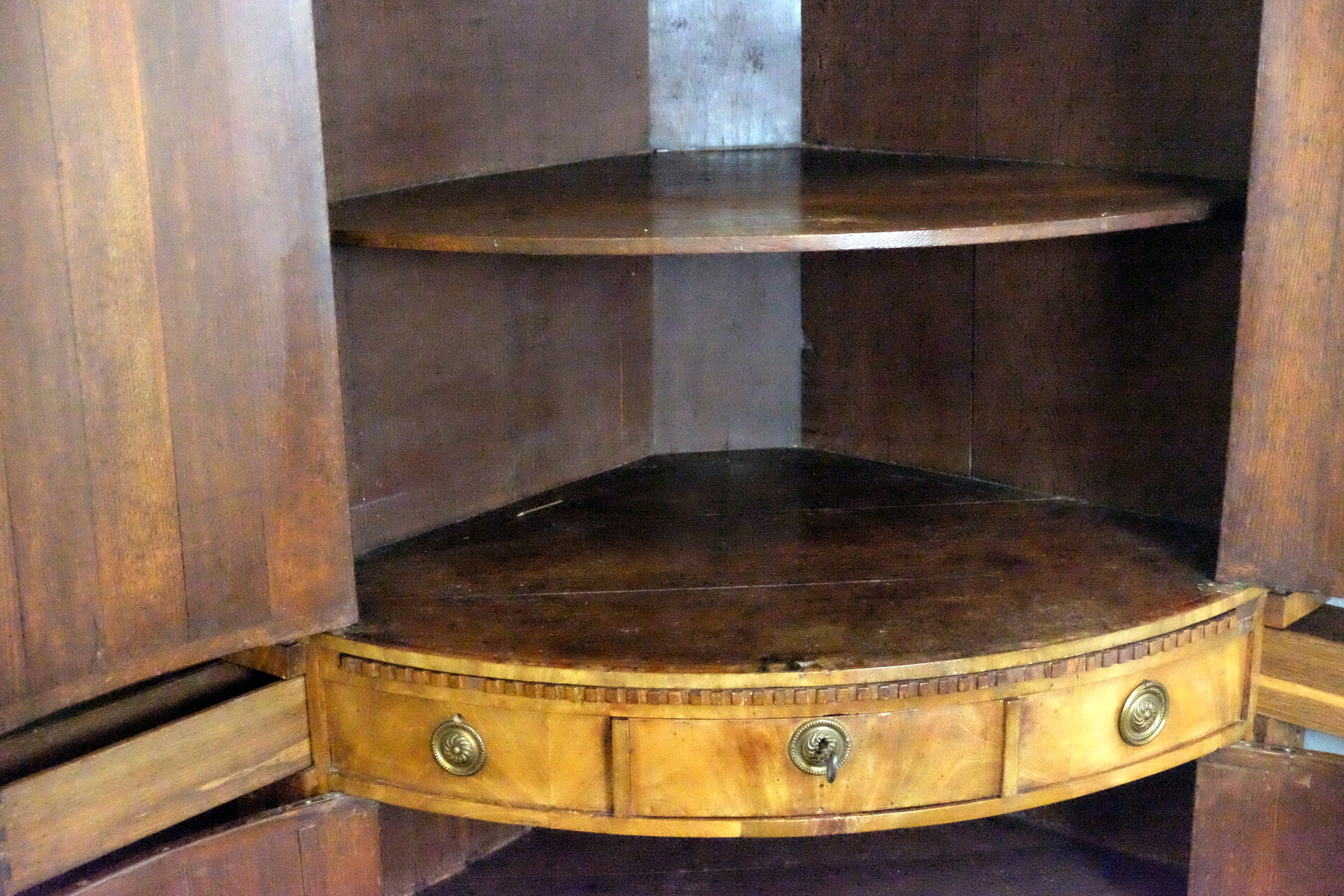 French Louis XVI Corner Cabinet