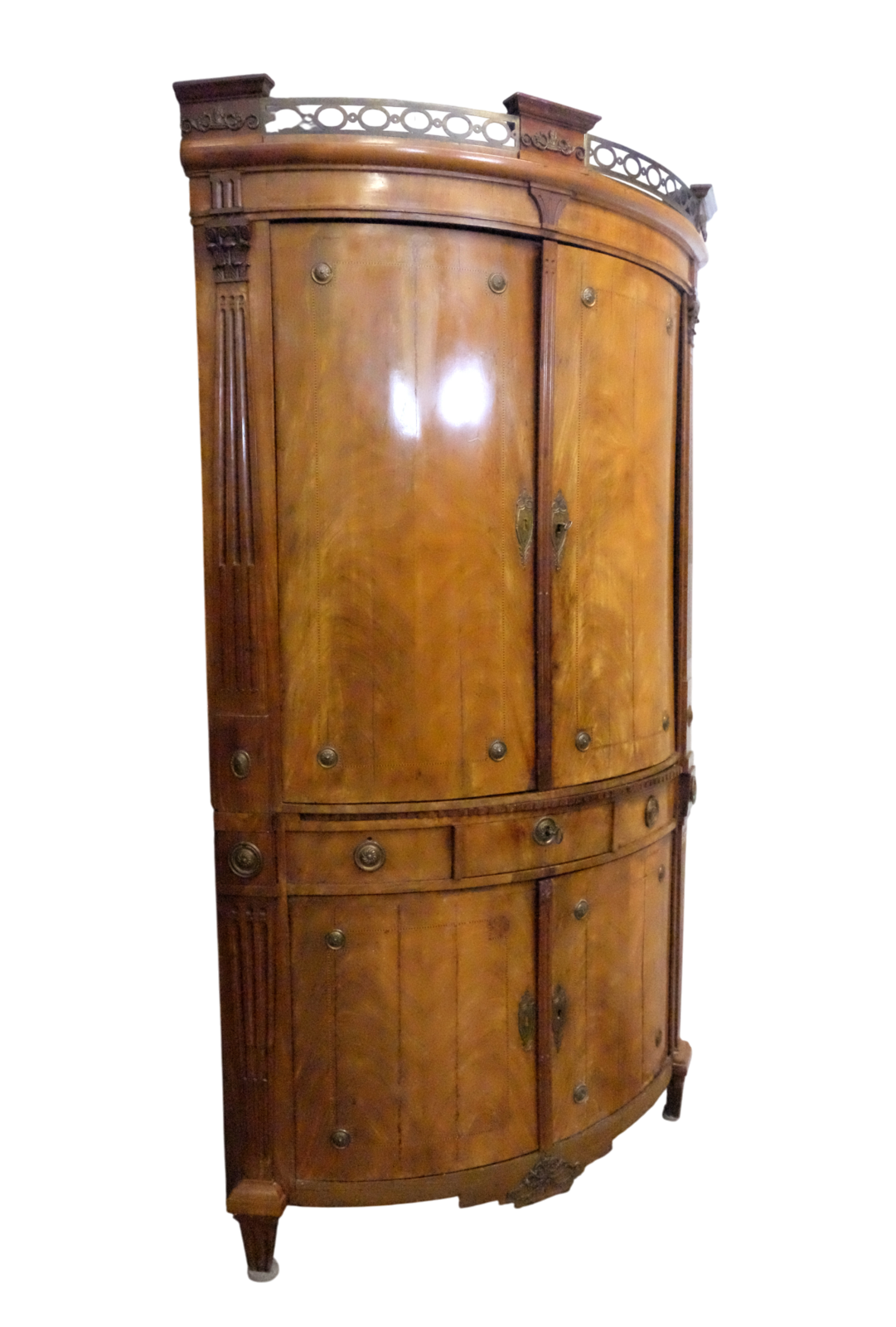 French Louis XVI Corner Cabinet
