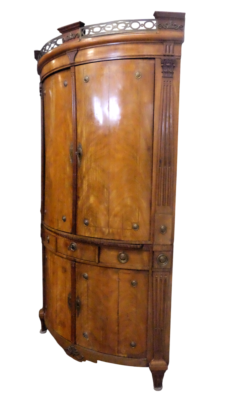 French Louis XVI Corner Cabinet