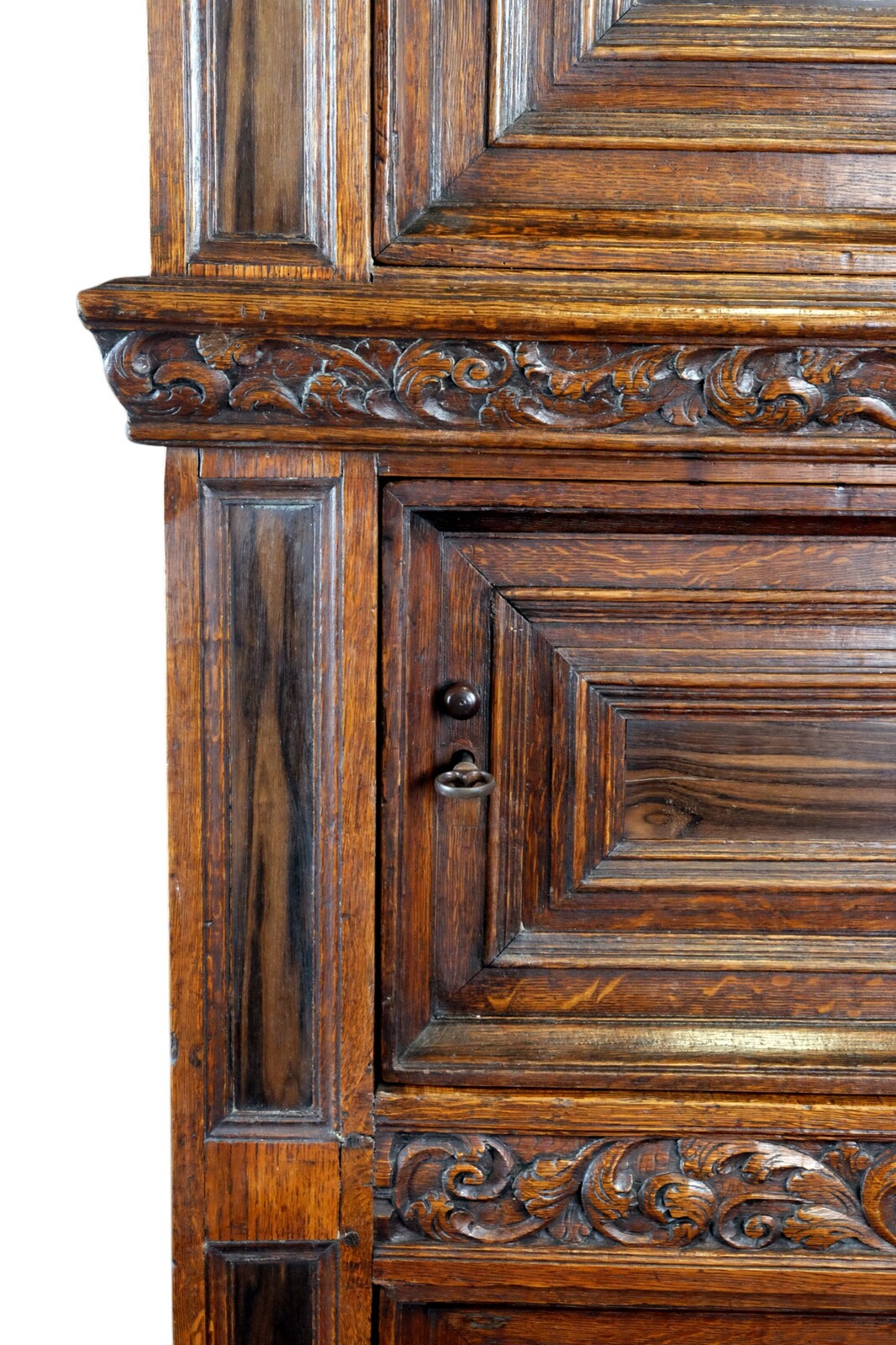 rare Dutch 17th Century Three Doors Cabinet