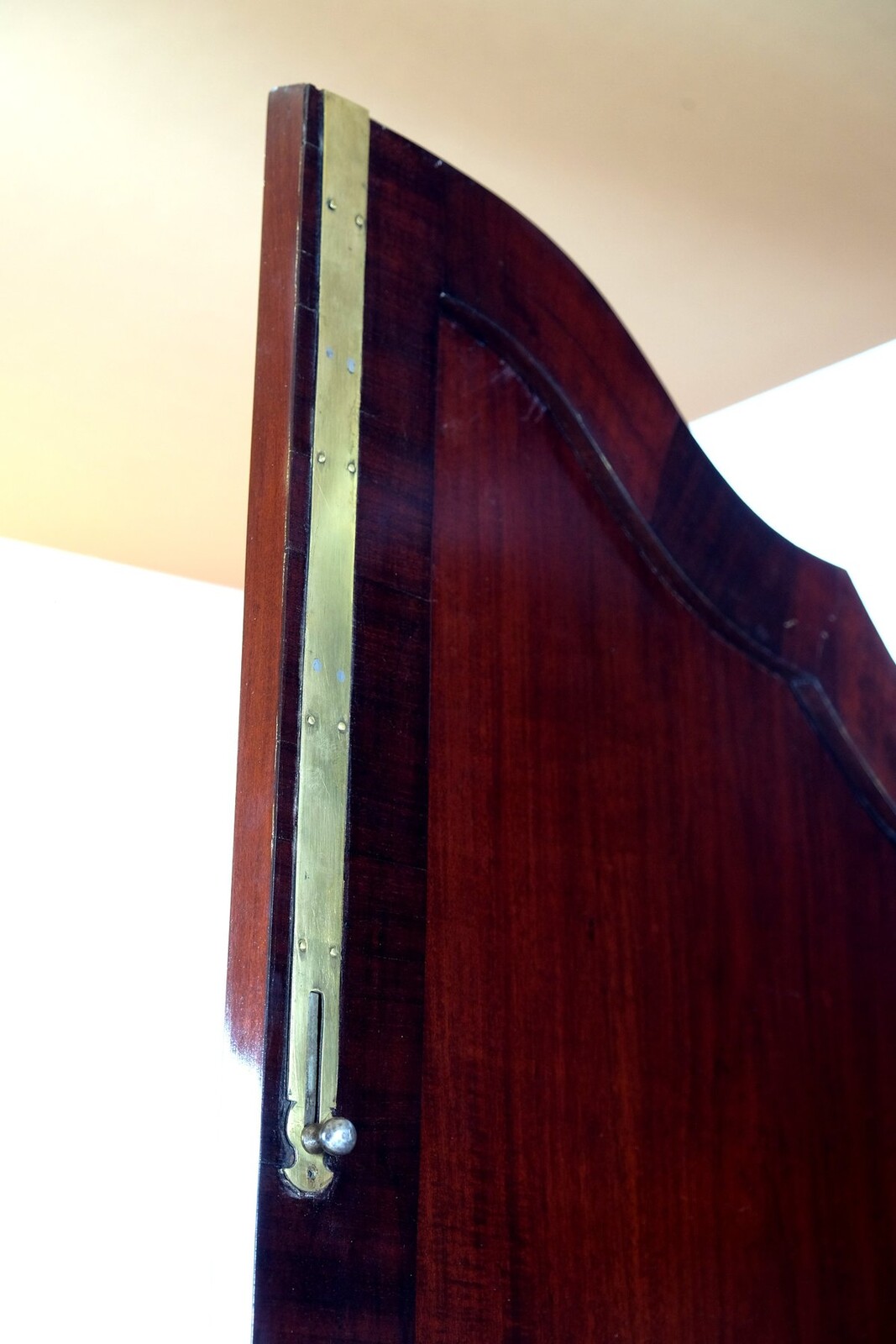 Secretary with writing flap in beautiful burr walnut.