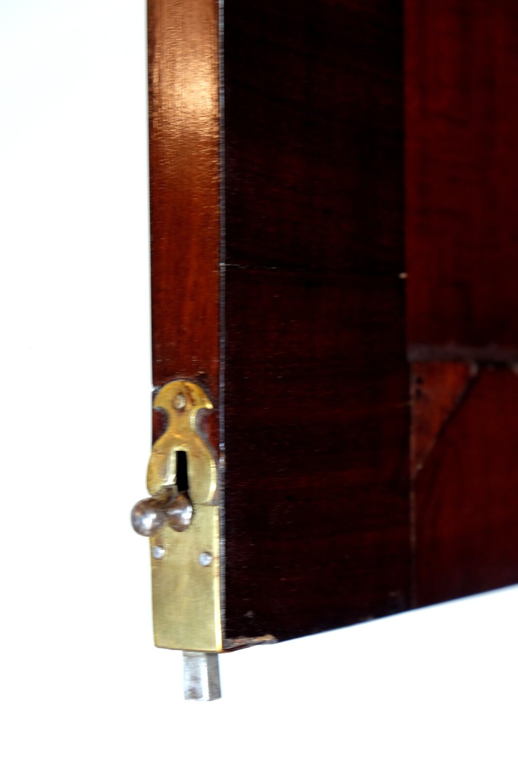 Secretary with writing flap in beautiful burr walnut.