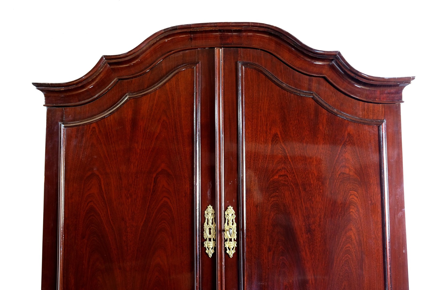 Secretary with writing flap in beautiful burr walnut.